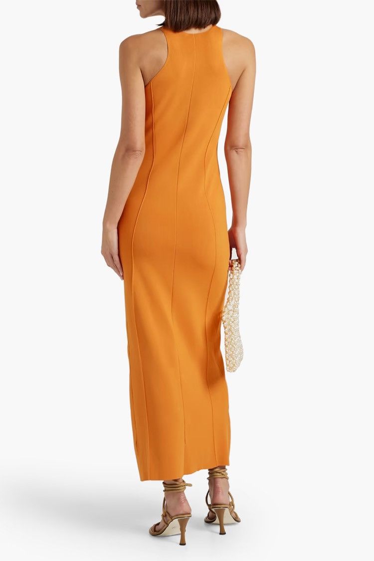 Nanushka NANUSHKA Elia Stretch-knit maxi Dress Orange Size L Size L / US 10 / IT 46 - 3 Thumbnail