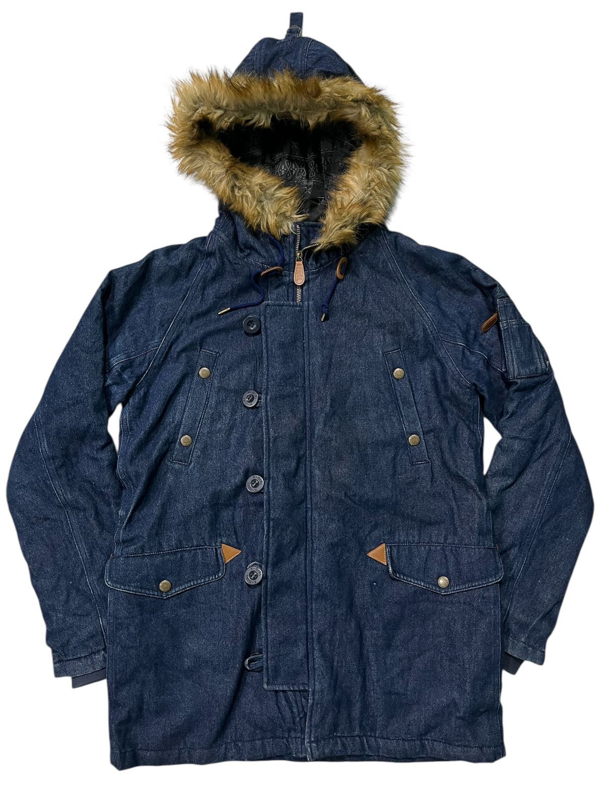 X-Girl X-Girl Fur Denim Fur Parka Jacket Size M / US 6-8 / IT 42-44 - 1 Thumbnail