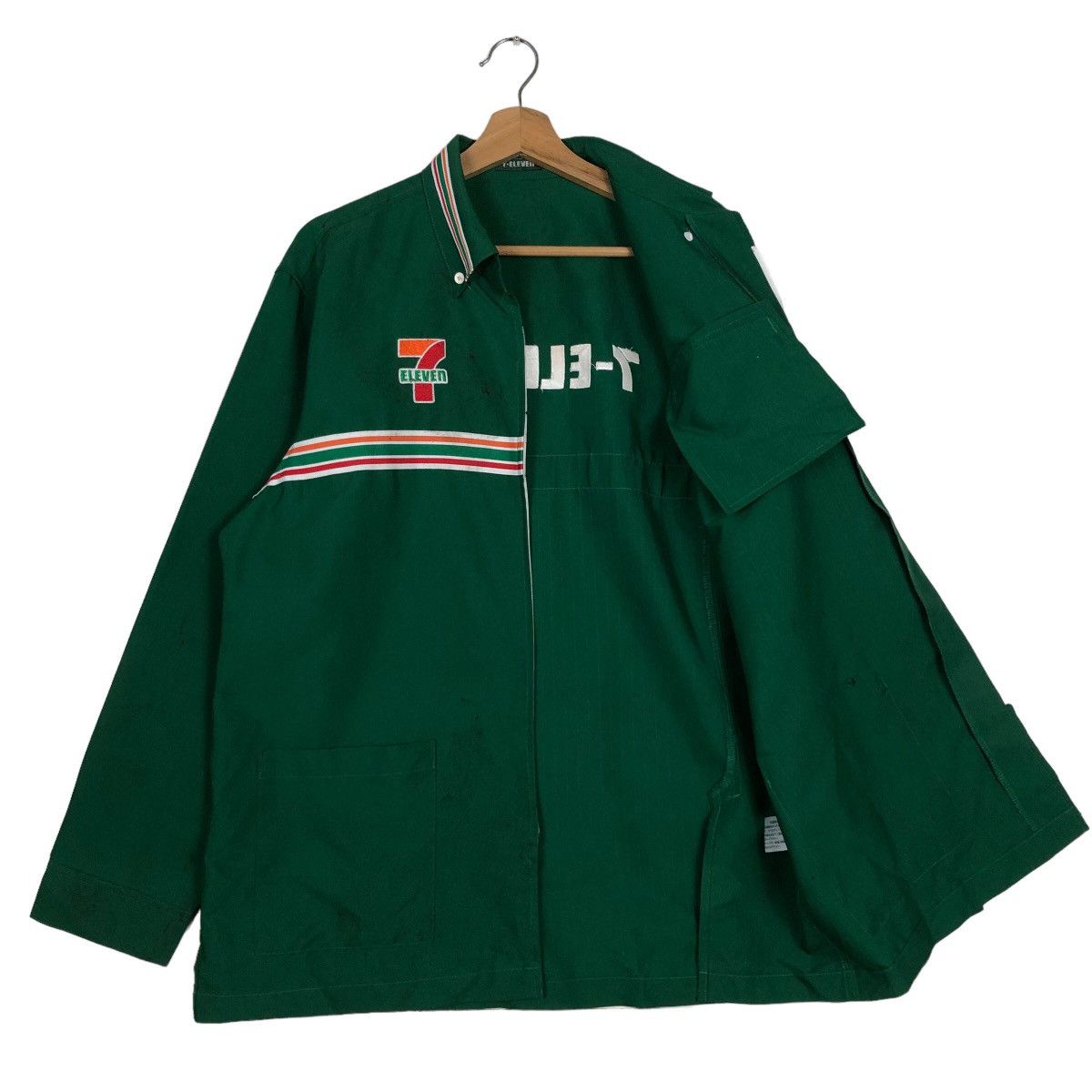 Japanese Brand 🔥Vintage Worker Shirt Jacket 7-Eleven Bowling Shirt Design Size US M / EU 48-50 / 2 - 8 Thumbnail