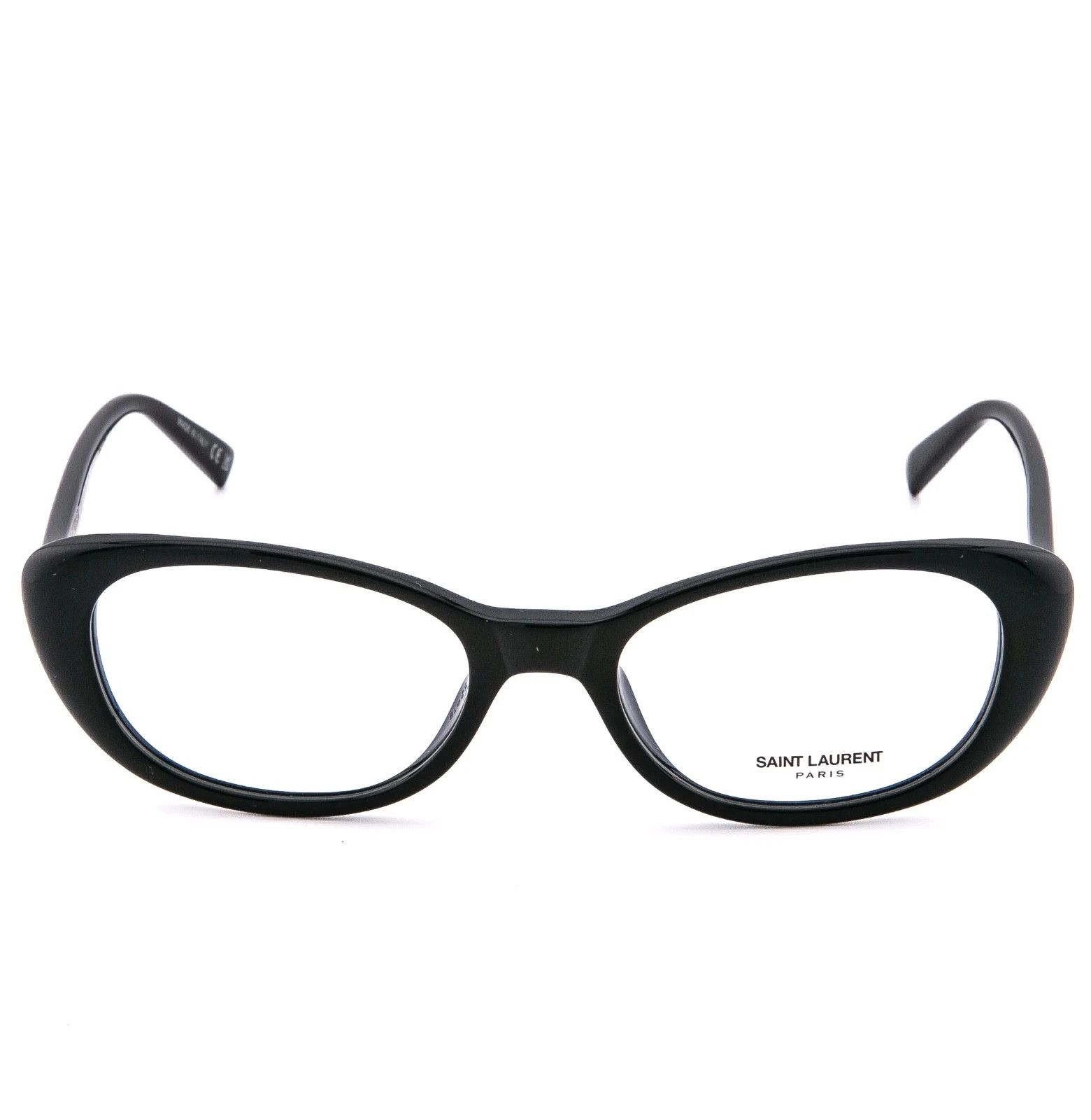 Saint Laurent Paris SAINT LAURENT 822 YSL SL822 OPT Black Oval Eyeglasses 001 Size ONE SIZE - 2 Thumbnail