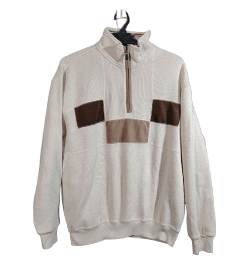 Lindbergh VINTAGE Lindbergh Denmark Patchwork Quarter-Zip Size US M / EU 48-50 / 2 - 2 Thumbnail