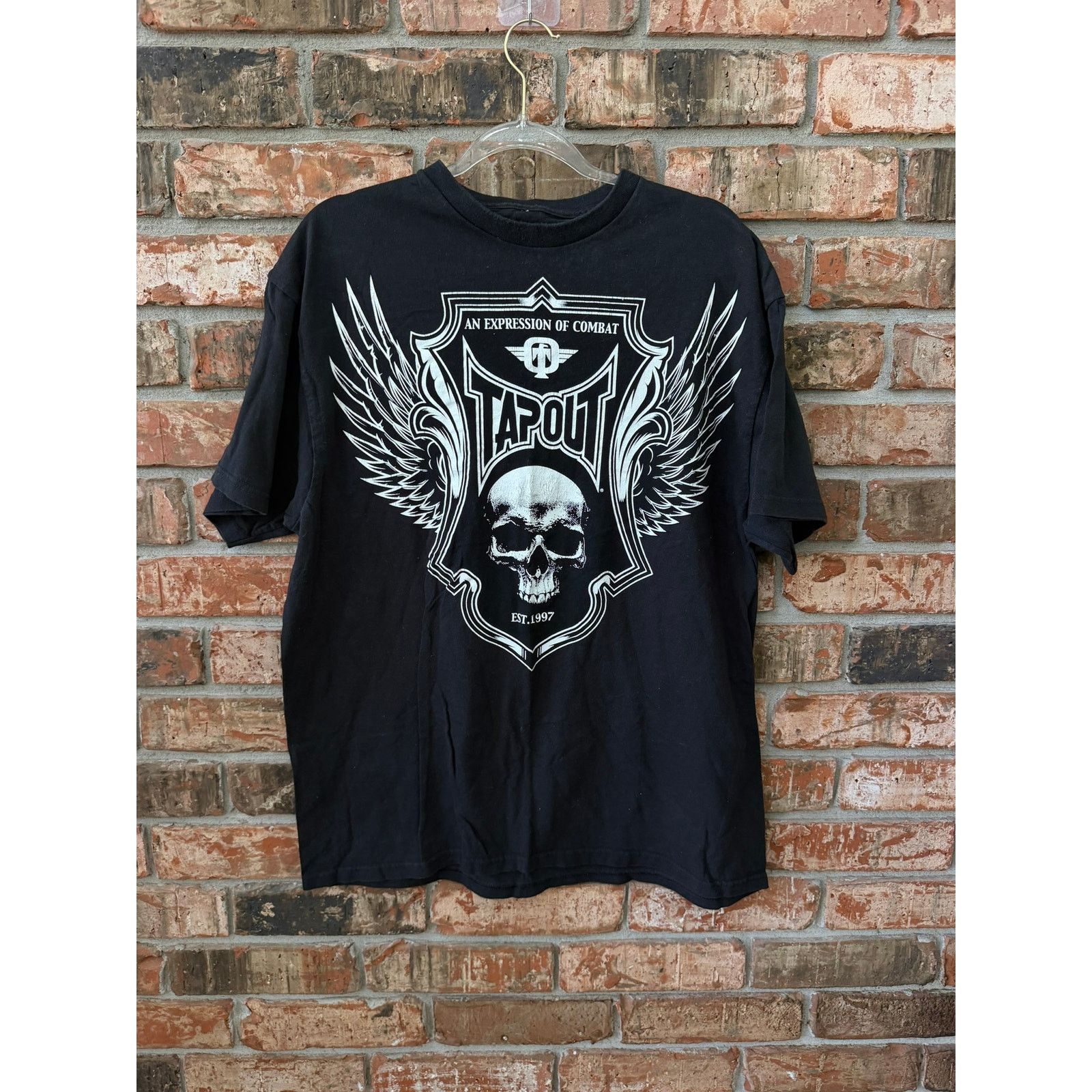 Tapout TapOut Mens XL Black Graphic Tee Skull Combat Grunge Y2K Size US XL / EU 56 / 4 - 3 Thumbnail