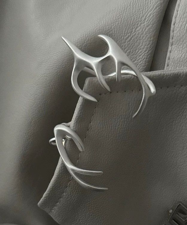 Japanese Brand × Jewelry Retro gothic punk cosplay matte elf ears cuff earrings Size ONE SIZE - 2 Thumbnail