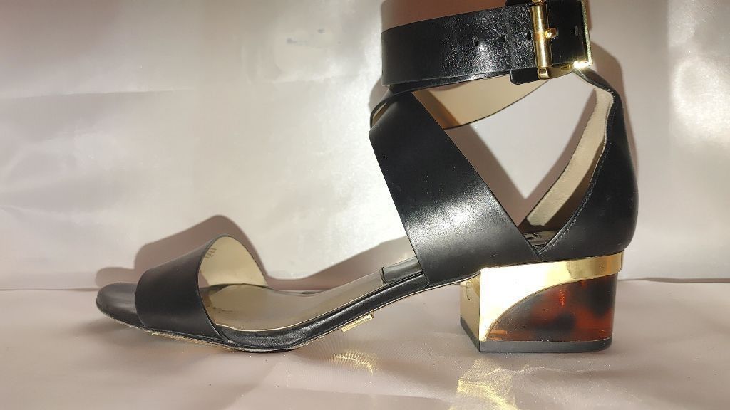 Michael Kors Michael Kors Tulia Black Heel Sandals Size 40 Size US 9.5 / IT 39.5 - 2 Thumbnail