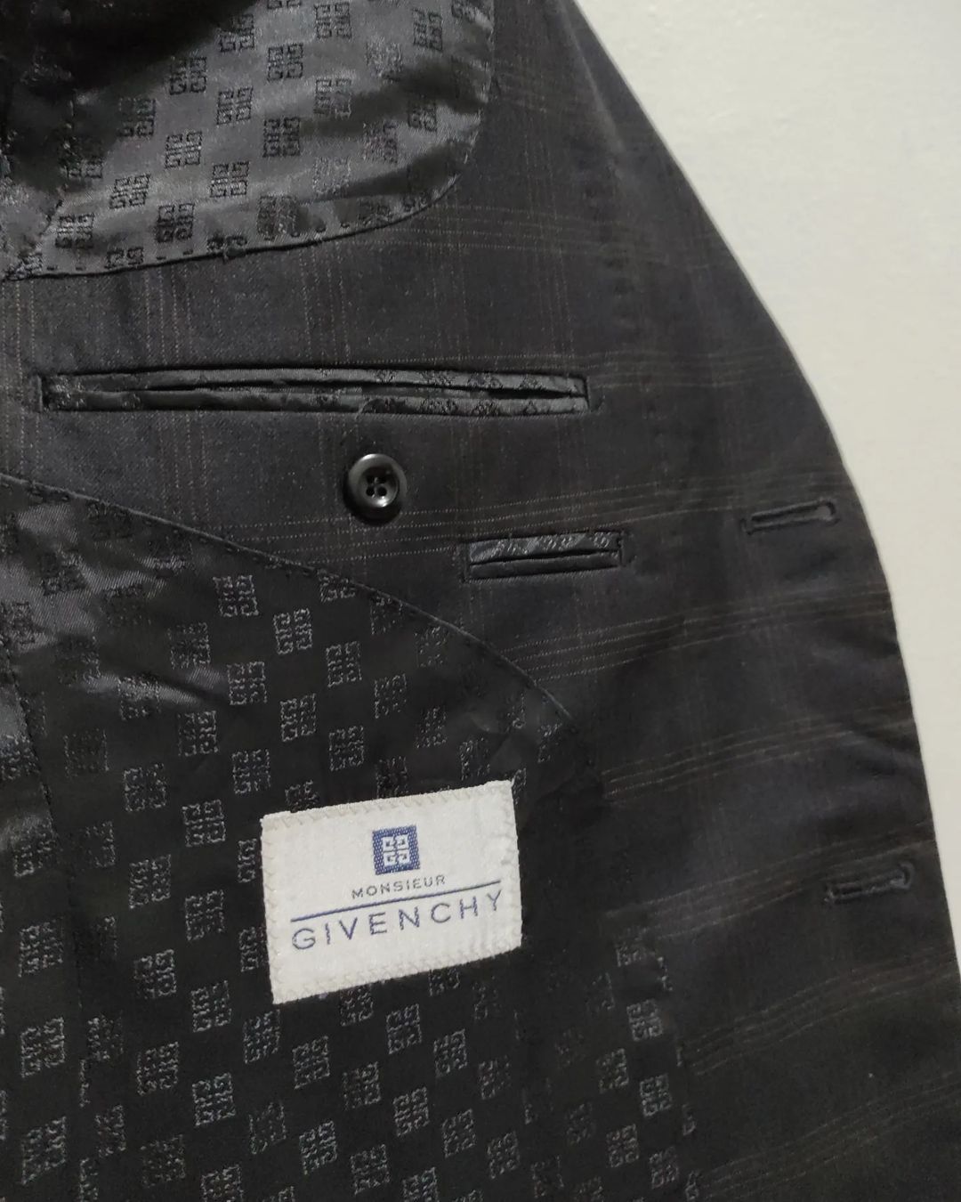 Givenchy × Vintage Vintage Givenchy monsieur Mens Blazer Size 40R - 5 Thumbnail
