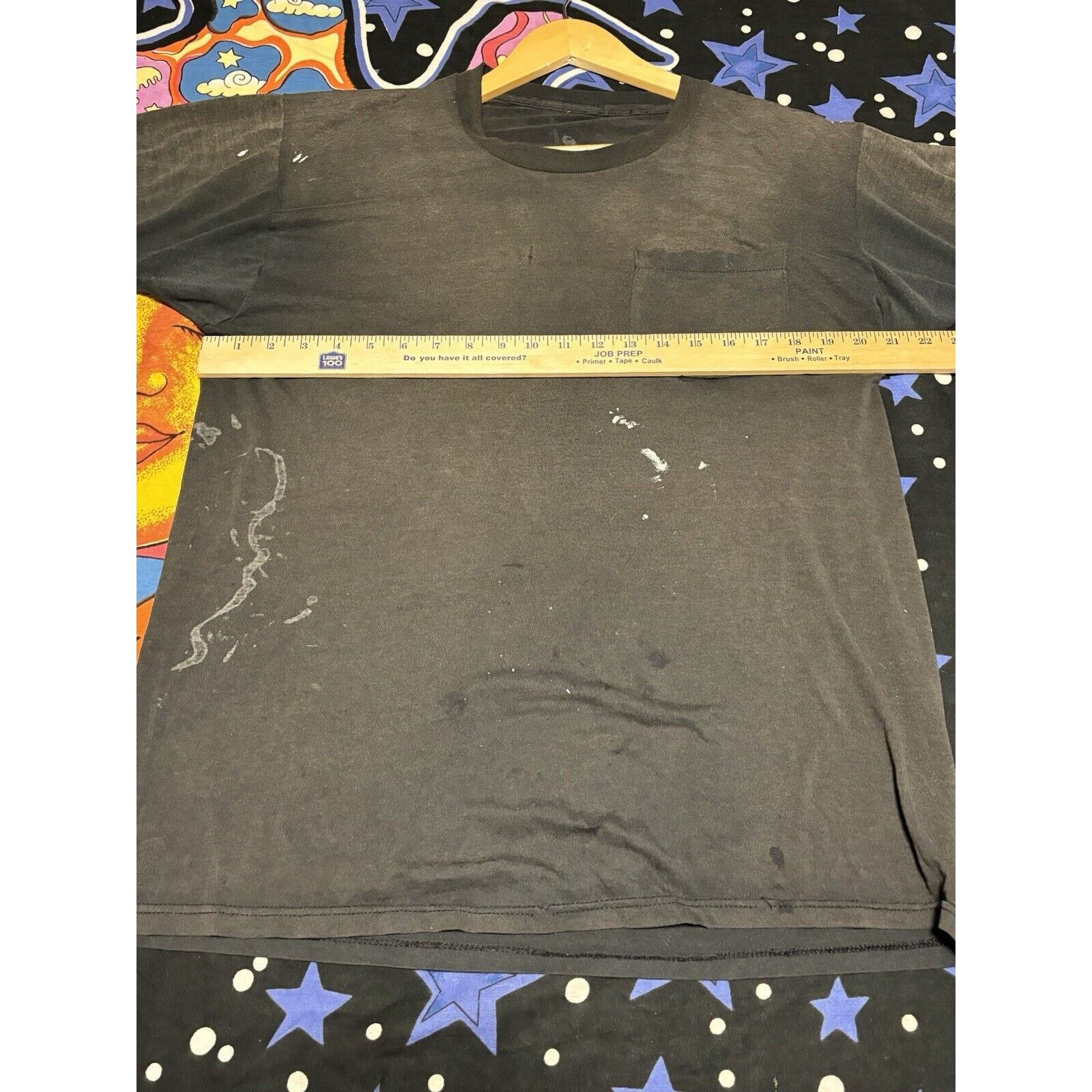 Other Vintage Faded Black Blank Shirt Size Unknown Distressed Size US L / EU 52-54 / 3 - 8 Thumbnail