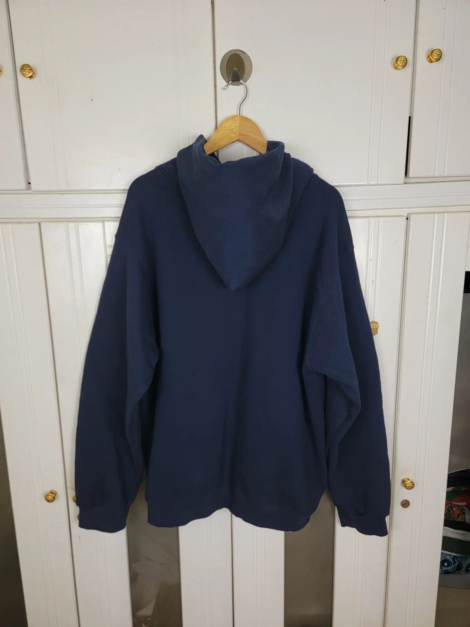 Nike × Vintage Vintage 90s Nike Center Swoosh Hoodie Size US L / EU 52-54 / 3 - 5 Thumbnail