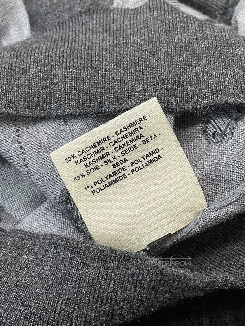 Hermes Hermes Gray Cashmere Knit Short Sleeve Top Size XS / US 0-2 / IT 36-38 - 5 Thumbnail