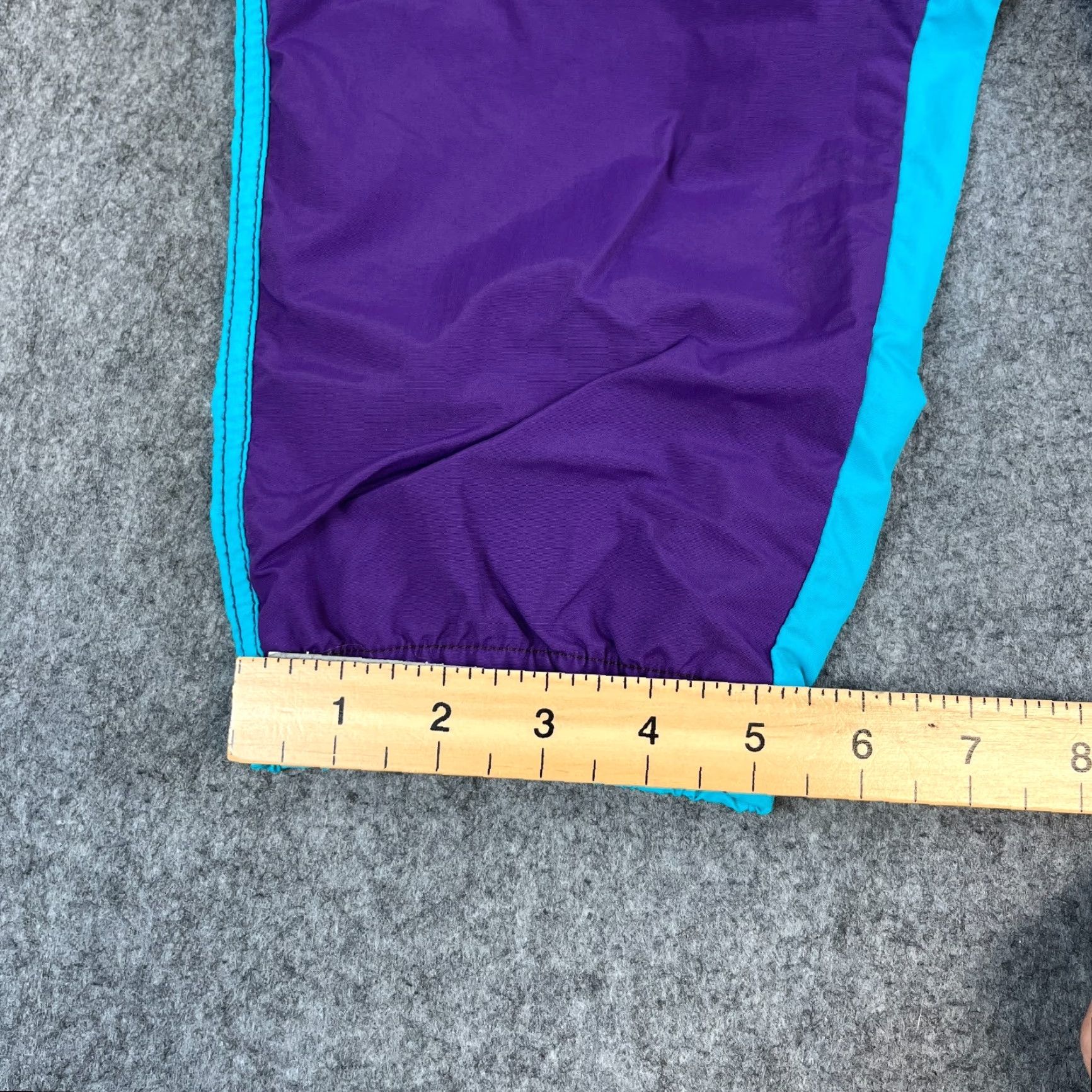 Urban Outfitters Urban Outfitters Track Pants Colorblock Windbreaker Purple Teal Medium Retro Ski Mens Pants Size US 31 - 3 Thumbnail