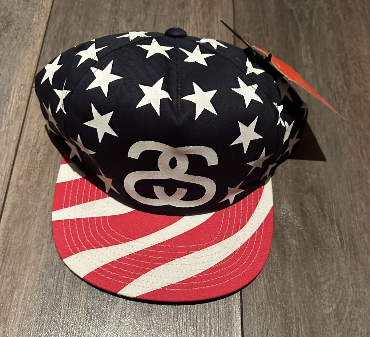 image of Stussy Stars And Stripes Sample Snapback, Men's