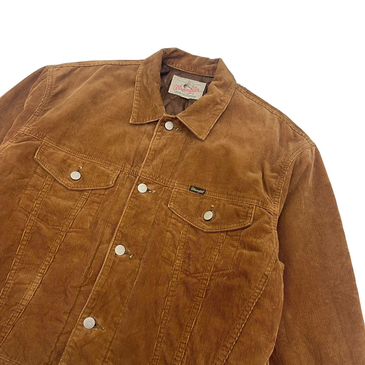 Wrangler Vintage Distressed Wrangler Corduroy Trucker Jacket Size US M / EU 48-50 / 2 - 10 Thumbnail