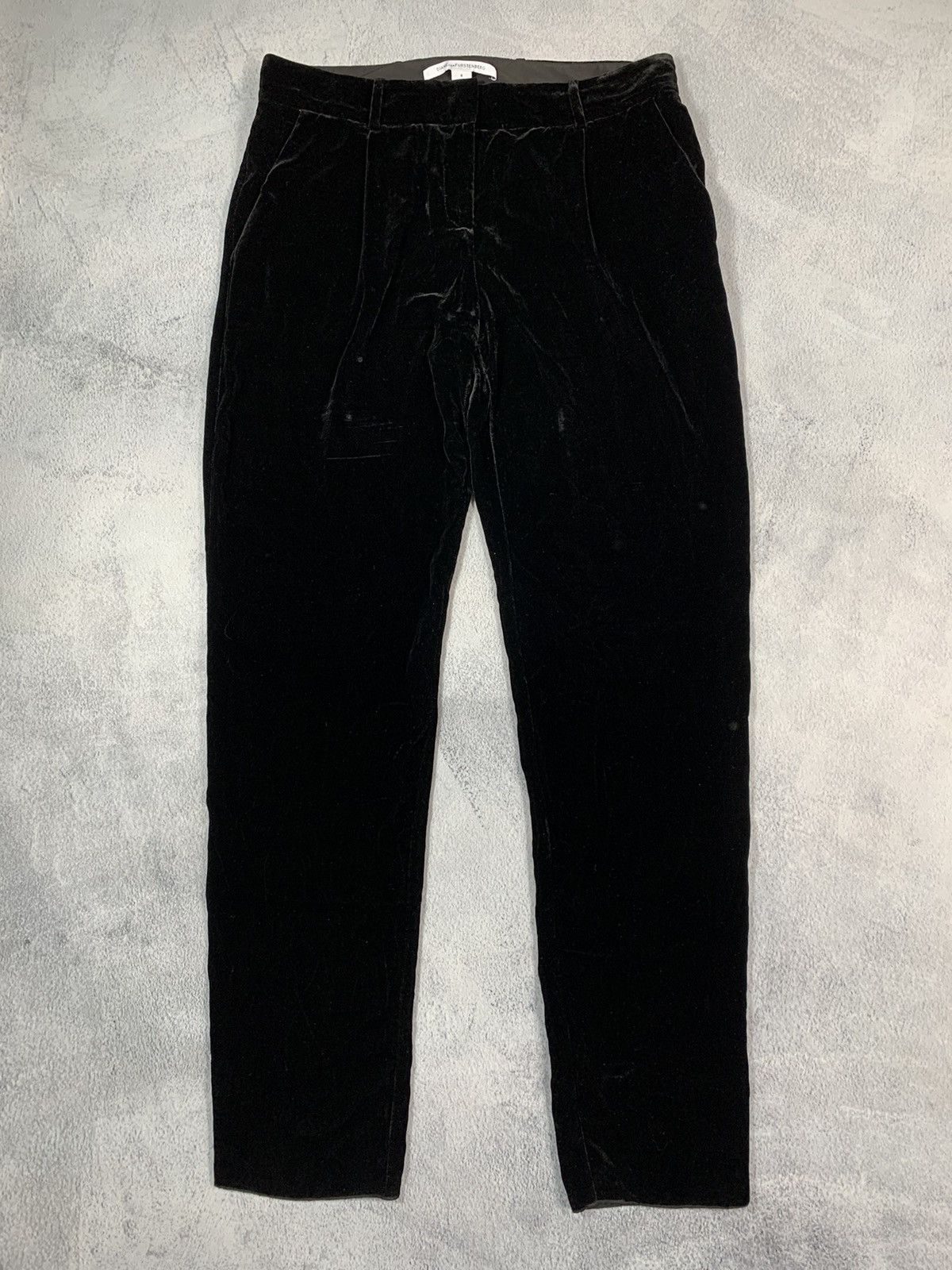 Vintage Vintage Y2K Diane Von Fustenberg velour trousers size 30 Size 30" / US 8 / IT 44 - 1 Thumbnail