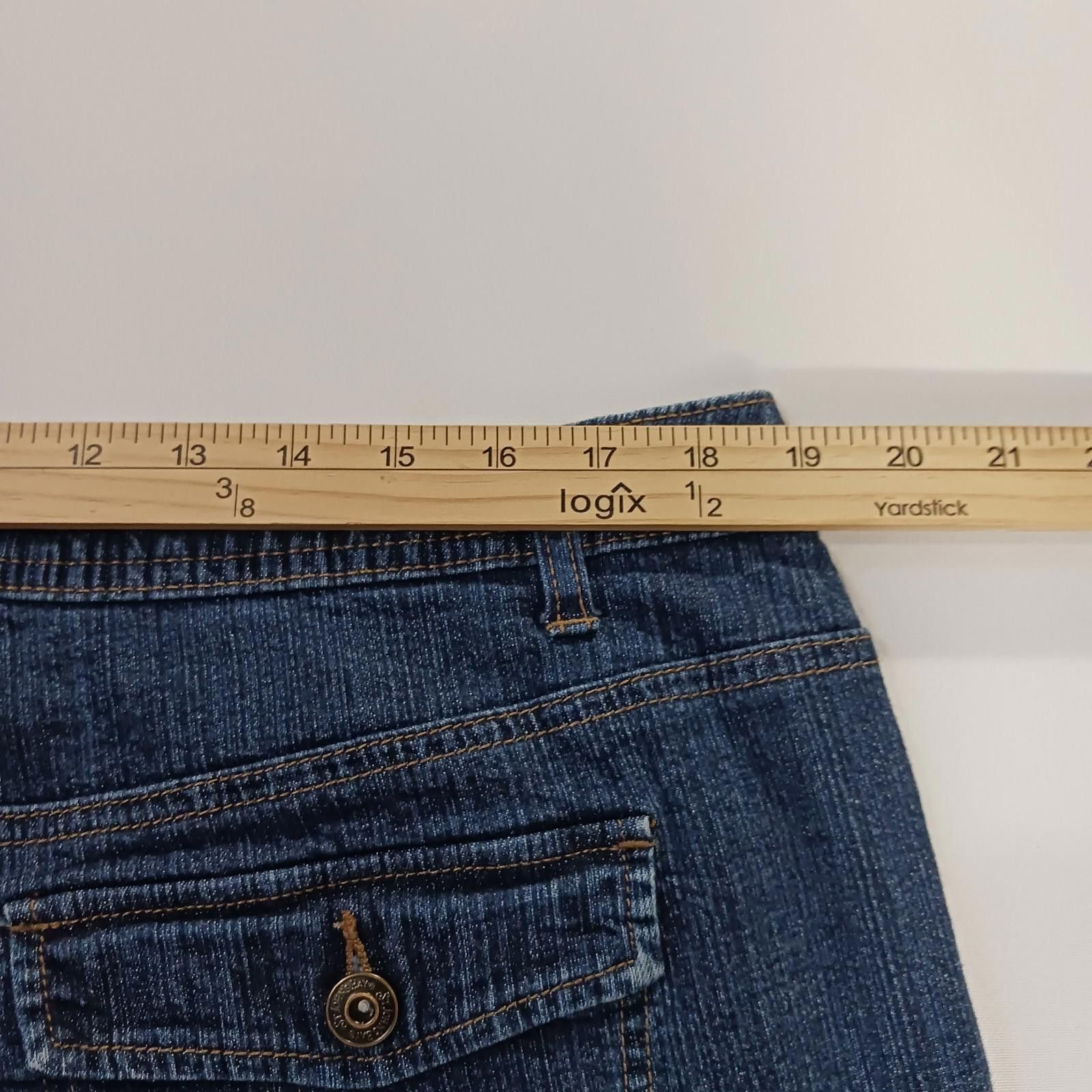 St. Johns Bay St. John's Bay RN#93677 Women's Blue Stretch Jeans Size 18W Size 38" / US 16 / IT 52 - 5 Thumbnail