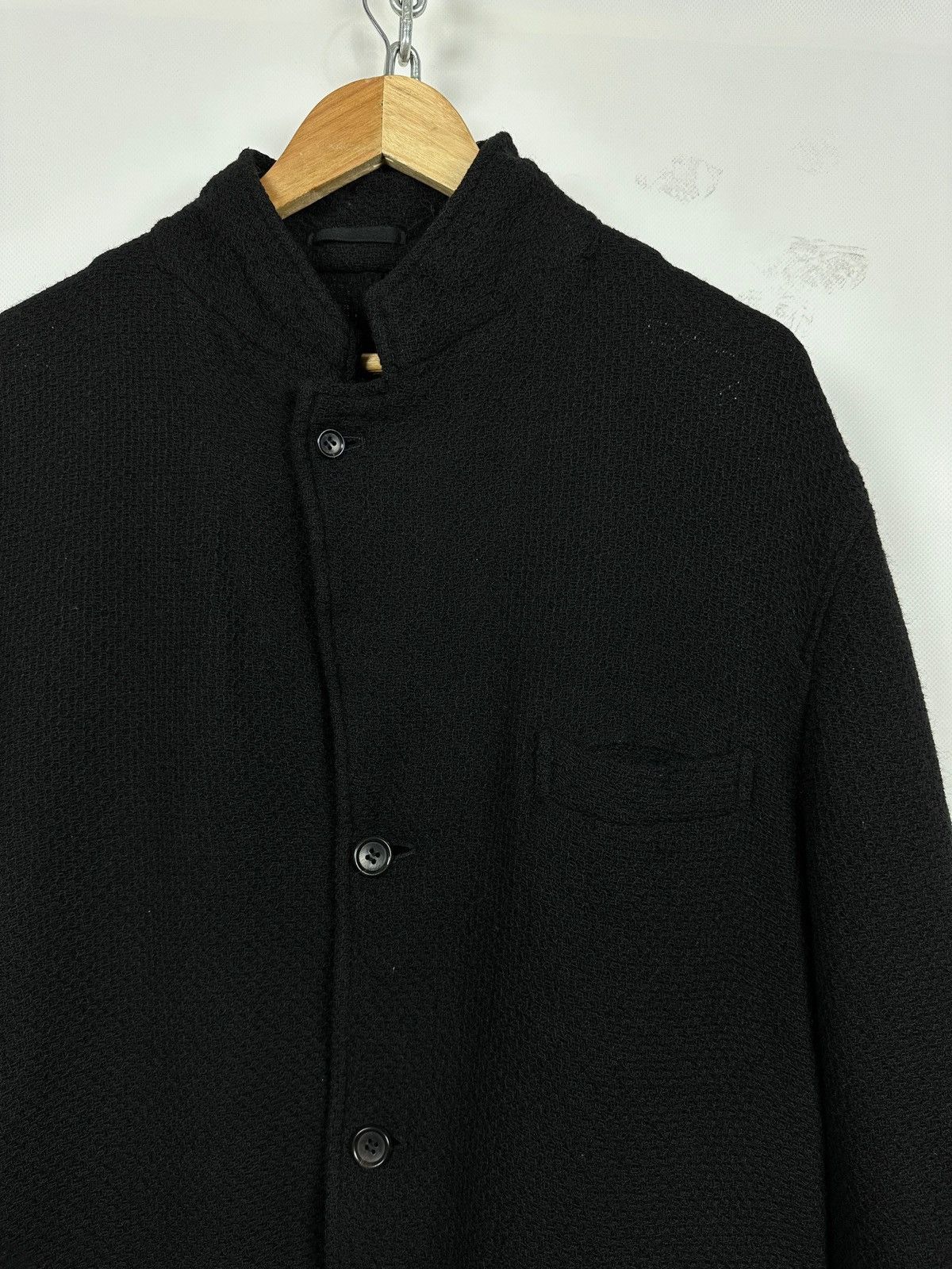 Comme des Garcons AD2002 Vintage Comme Des Garcons Homme Wool Knit Coat Jacket Size US M / EU 48-50 / 2 - 6 Thumbnail