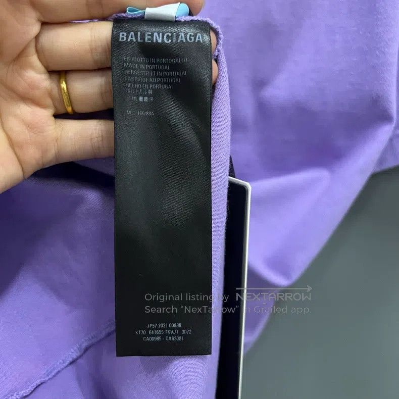 Balenciaga Balenciaga Purple coke short sleeve Size US M / EU 48-50 / 2 - 4 Thumbnail