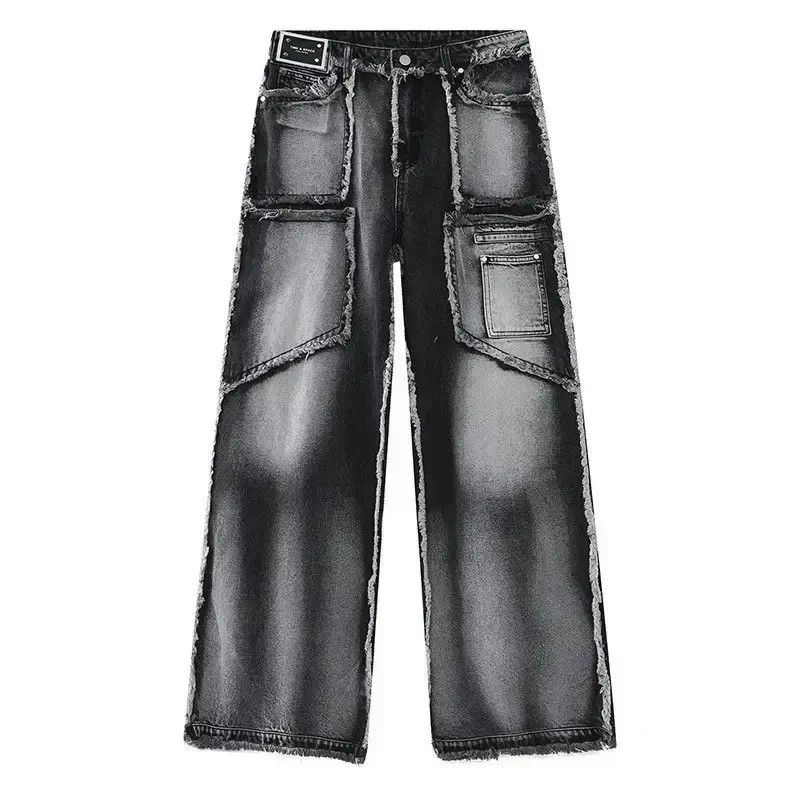 Japanese Brand Retro grunge punk distressed frayed jeans pants Size US 30 / EU 46 - 6 Thumbnail