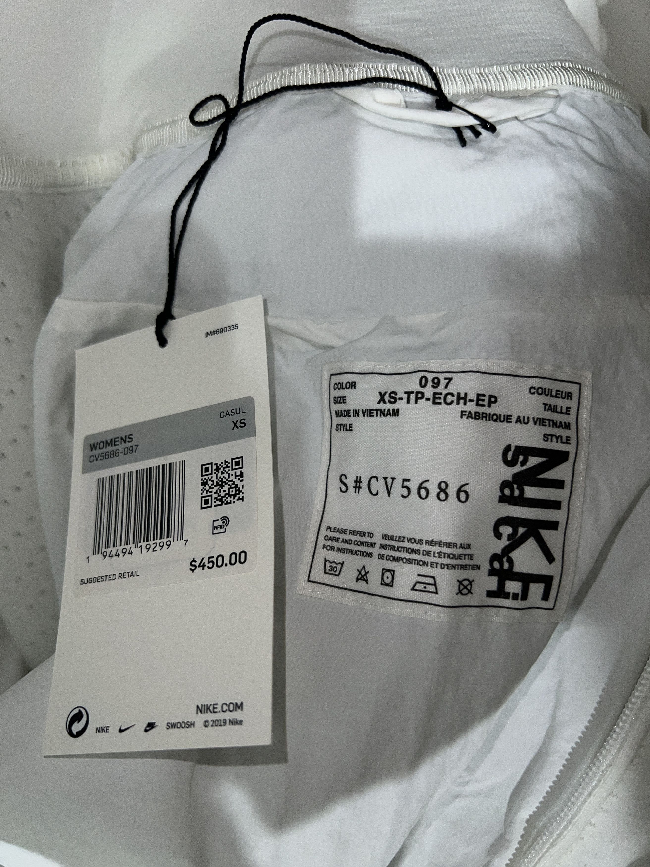 Nike × Sacai Nike x Sacai Layered Bomber hooded Jacket XS/S grey fog Size US S / EU 44-46 / 1 - 6 Thumbnail