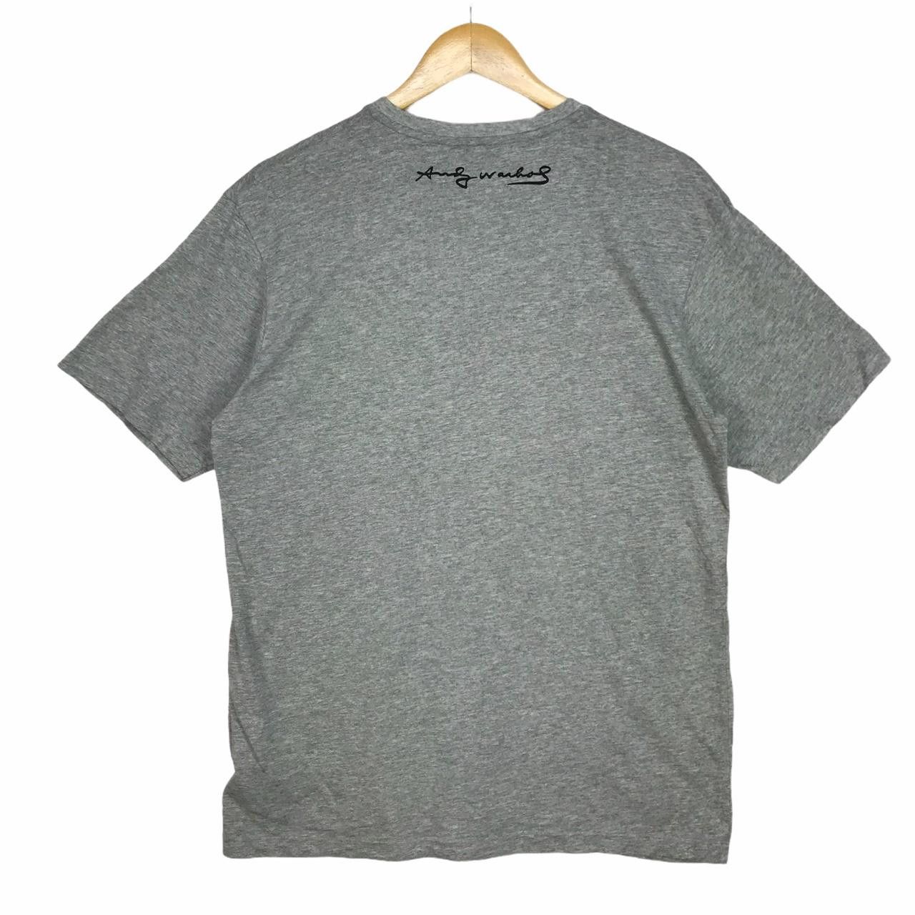 Andy Warhol Vintage ANDY WARHOL Spell Out Pink Pocket Grey Crew Tee Size US L / EU 52-54 / 3 - 3 Thumbnail