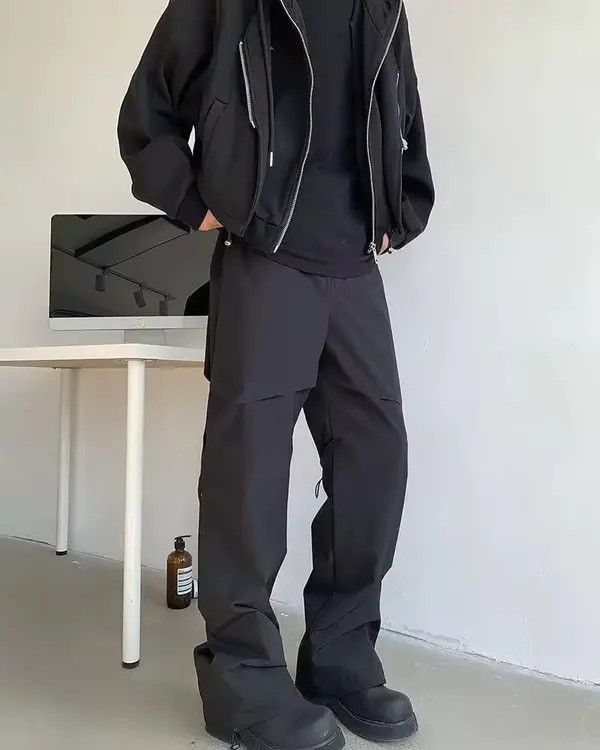 Japanese Brand Miyuki x Shii Casual Trousers Sports Drawstring Pleated Pant Size US 28 / EU 44 - 2 Thumbnail