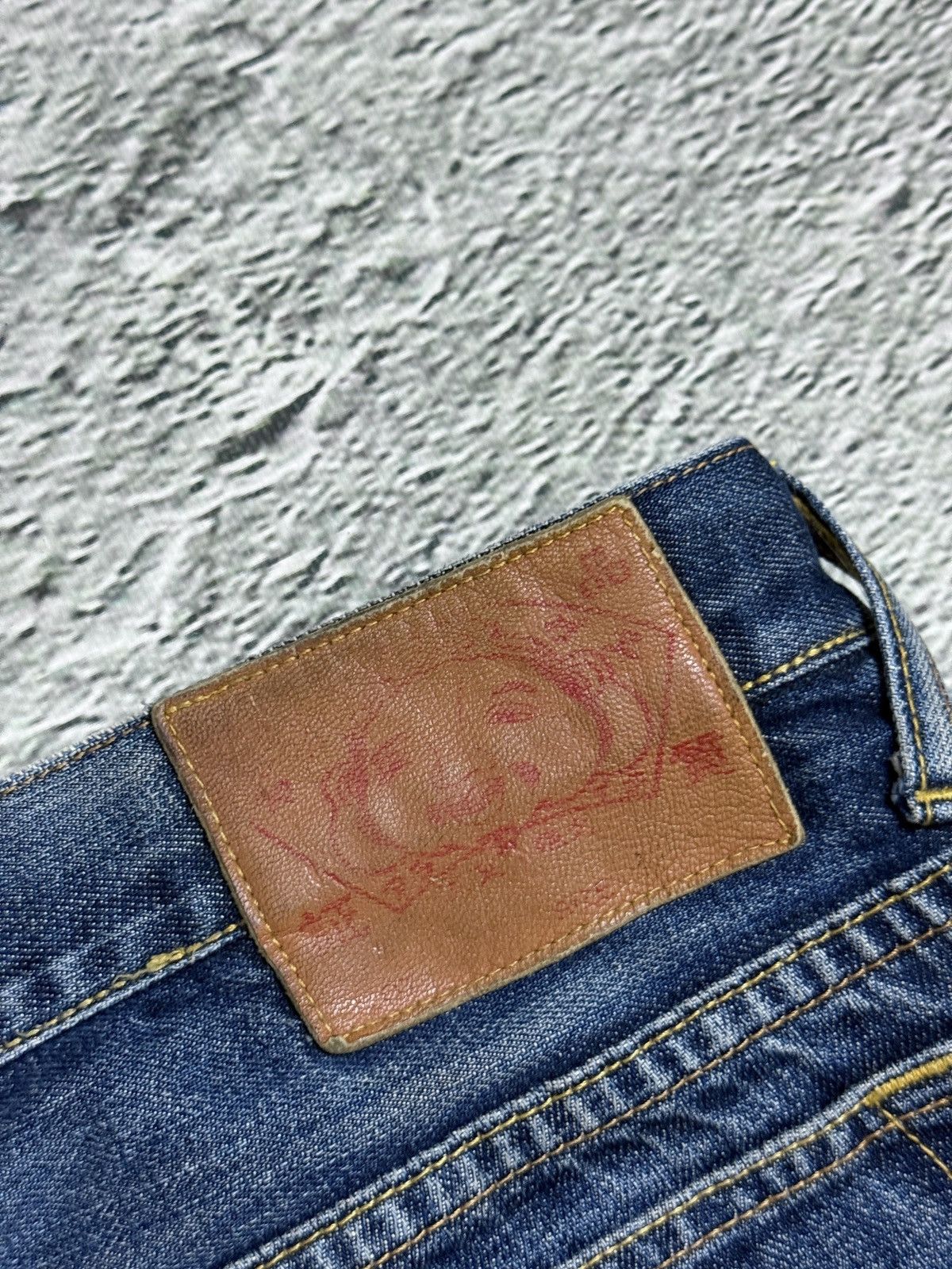 Evisu Evisu jeans vintage navy blue white seagulls Genes Size US 34 / EU 50 - 3 Thumbnail