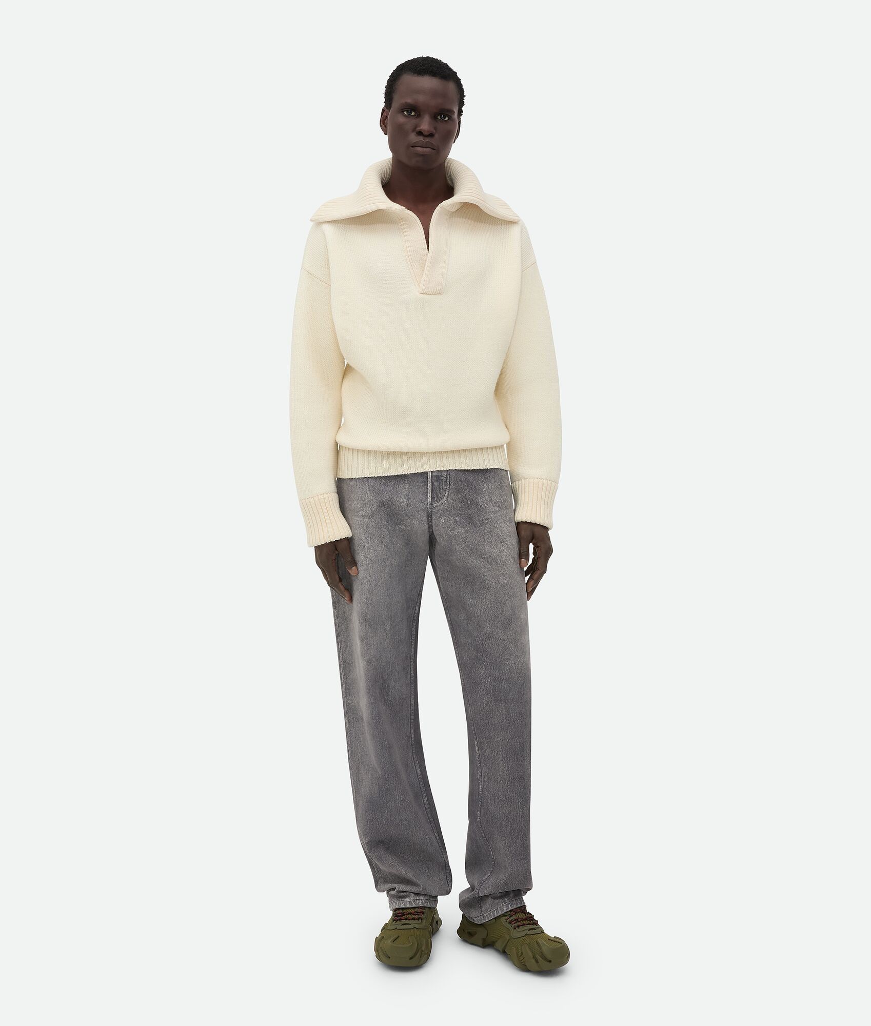 Bottega Veneta o1w1db10825 Flex Sneakers in Kaki/Olive Oil Size US 10 / EU 43 - 6 Thumbnail