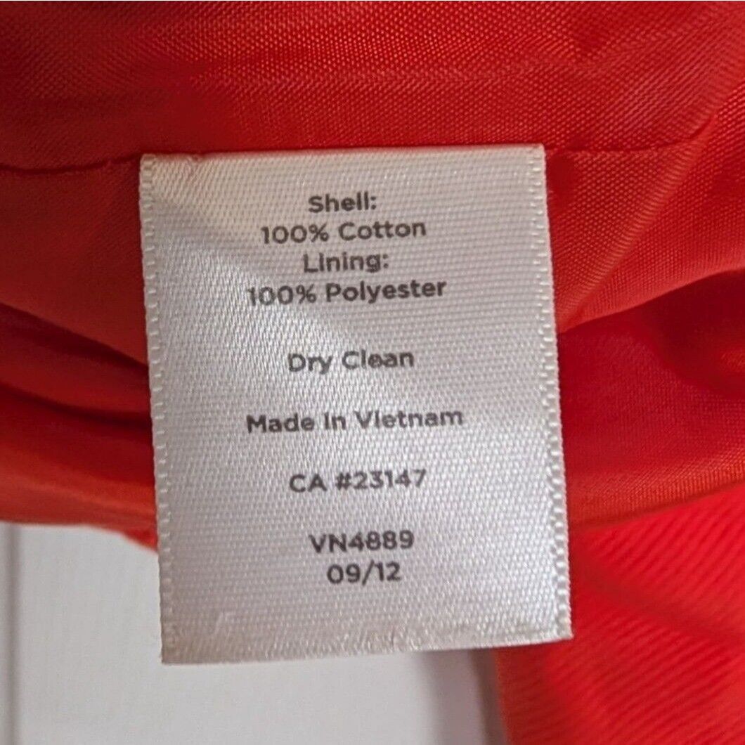 Talbots Talbots 2 Button Blazer Womens Size 14 Orange 100% Cotton Size XL / US 12-14 / IT 48-50 - 8 Thumbnail