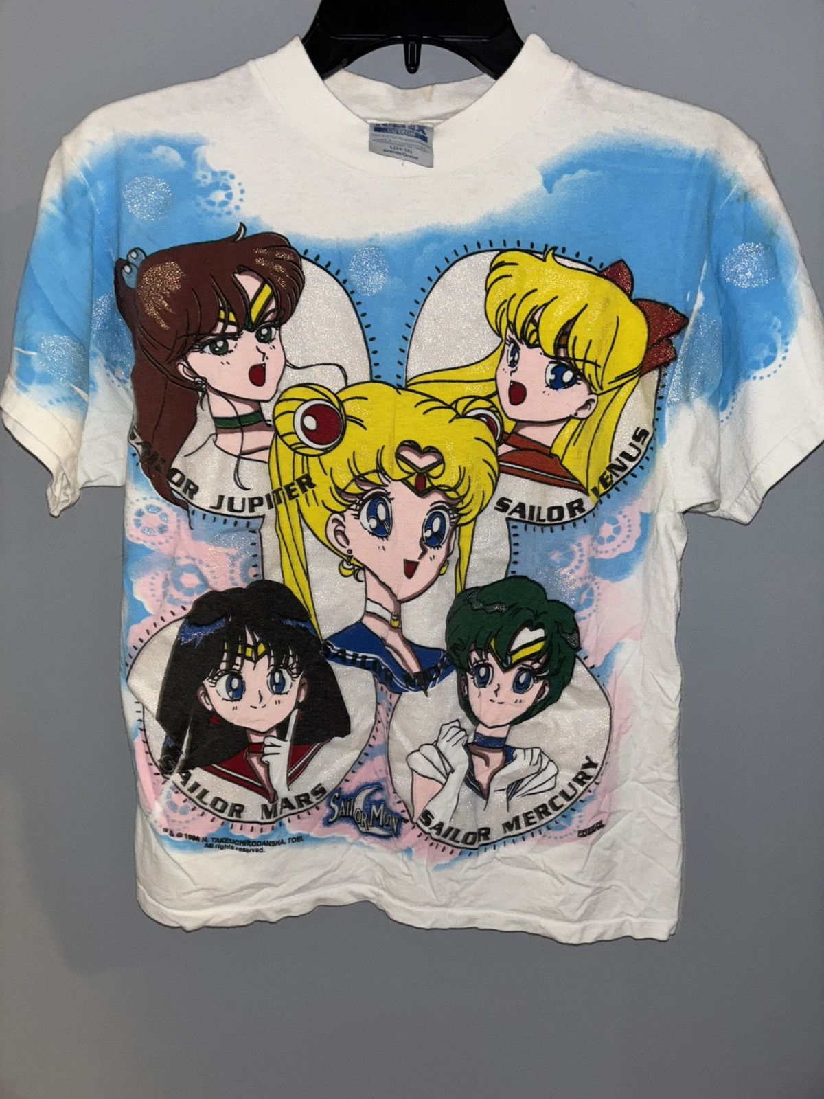 Tultex 1996 Sailor Moon All Over Print (RARE) Size L / US 10 / IT 46 - 15 Thumbnail
