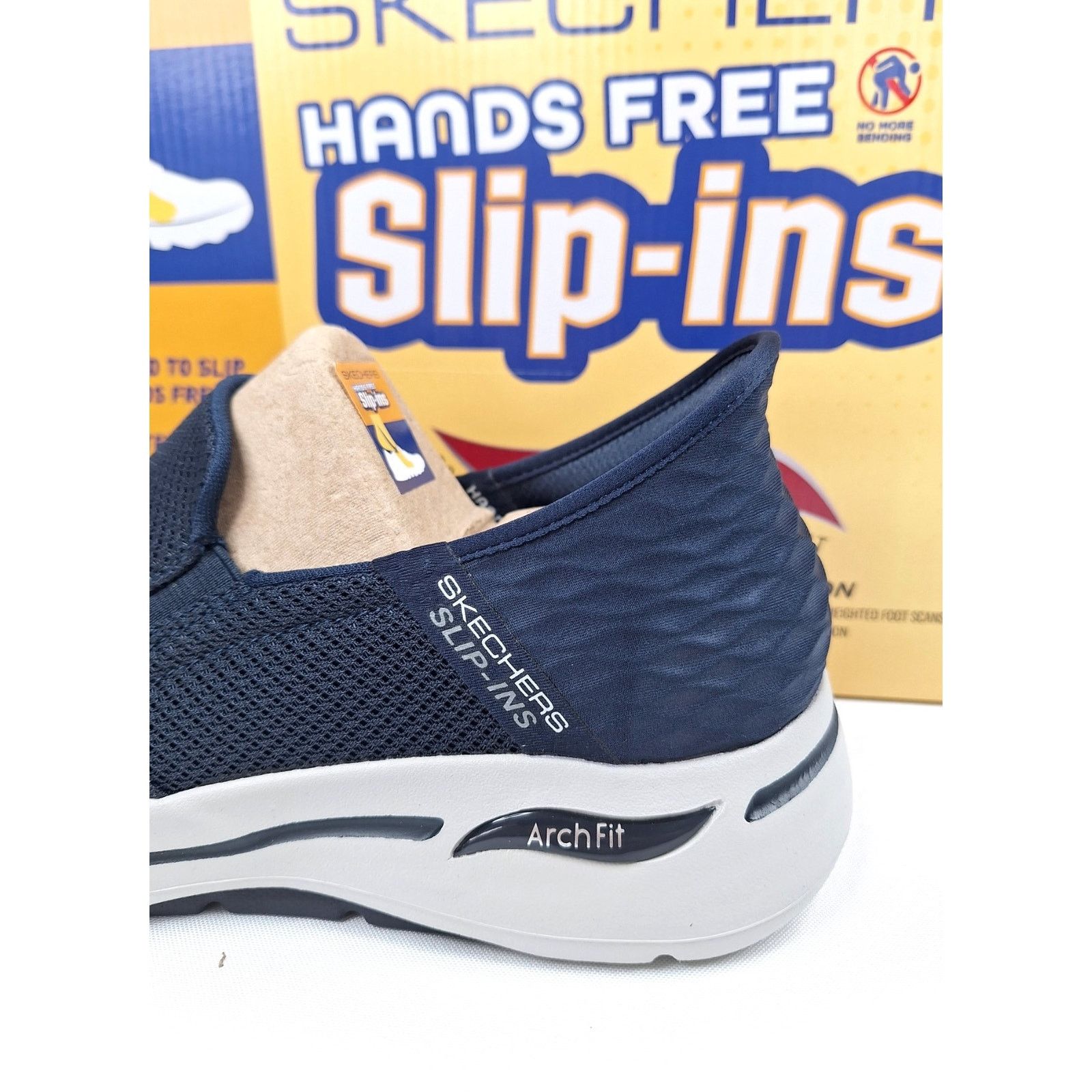 SKECHERS New SKECHERS Navy Go Walk Hands Free Slip-on Sneakers Sz 10 Size US 10 / EU 43 - 5 Thumbnail