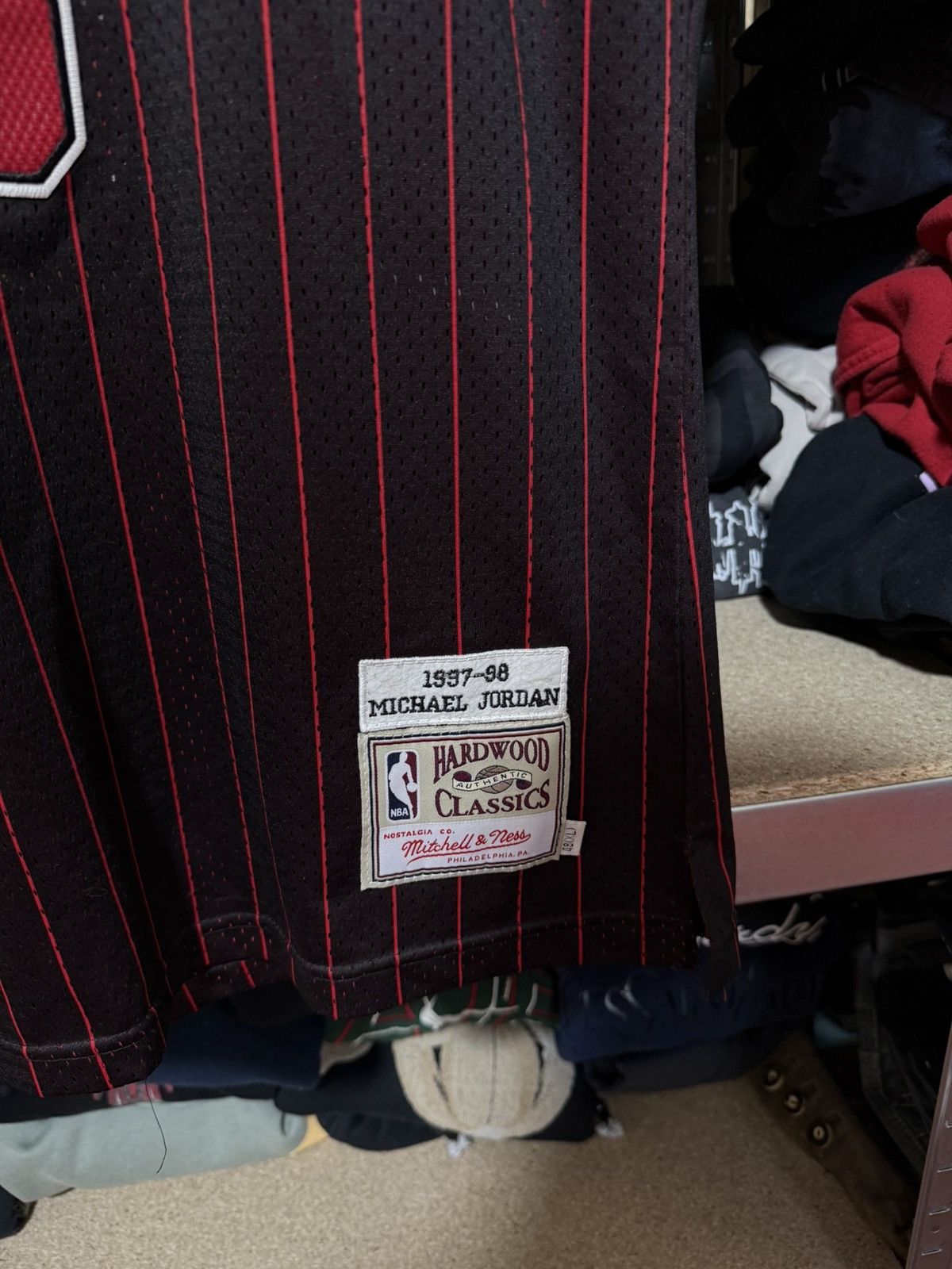 Mitchell & Ness × NBA × Vintage Vtg NBA Mitchell & Ness Jordan 1996 1997 Basketball Jersey Size US XL / EU 56 / 4 - 7 Thumbnail