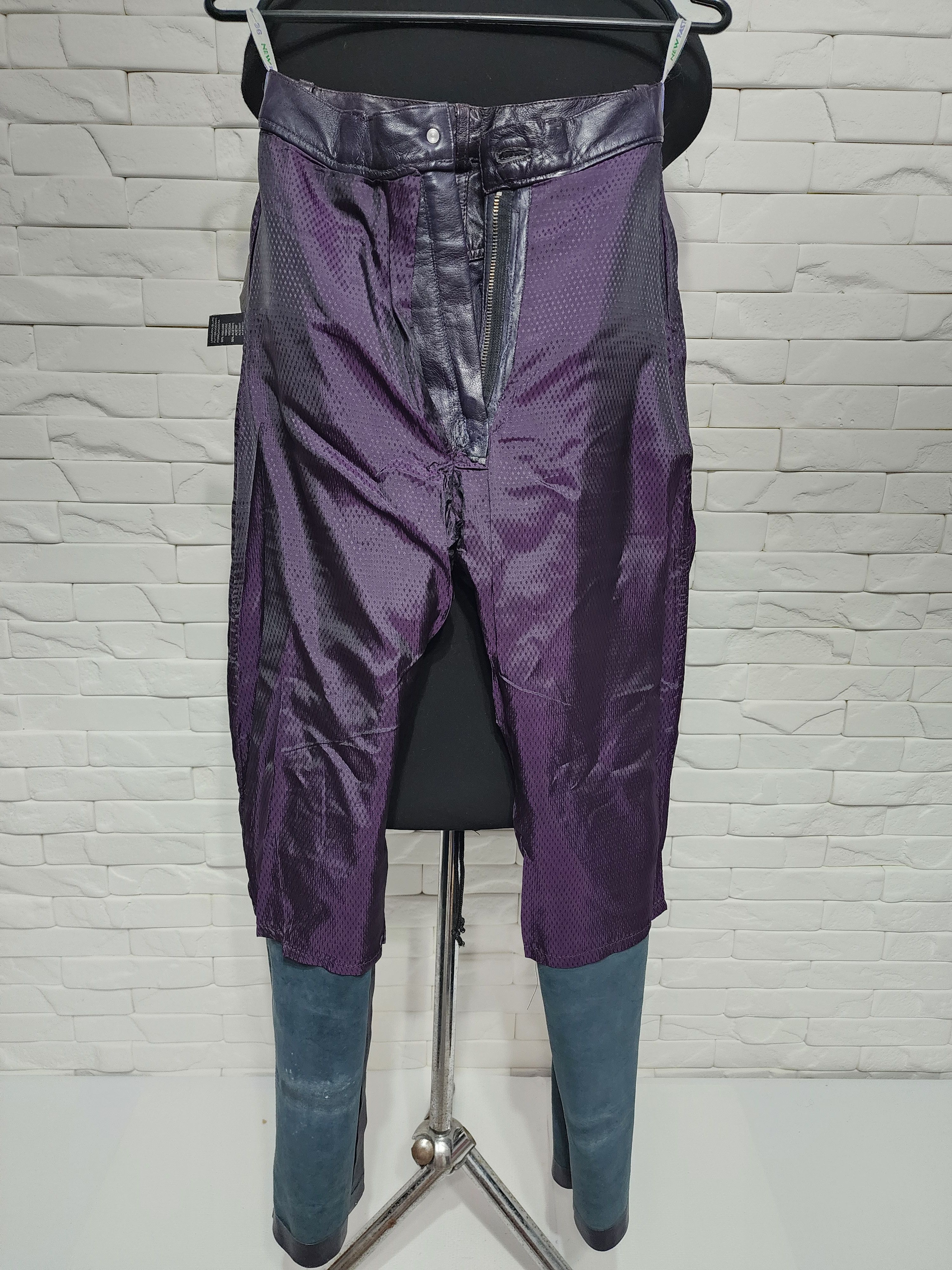 Genuine Leather Women's purple leather pants. Size 29" - 8 Thumbnail