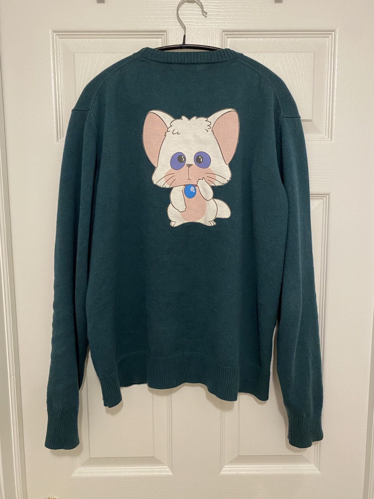 Undercover 19ss creamy mami computer and sickle cashmere sweater Size US M / EU 48-50 / 2 - 6 Thumbnail