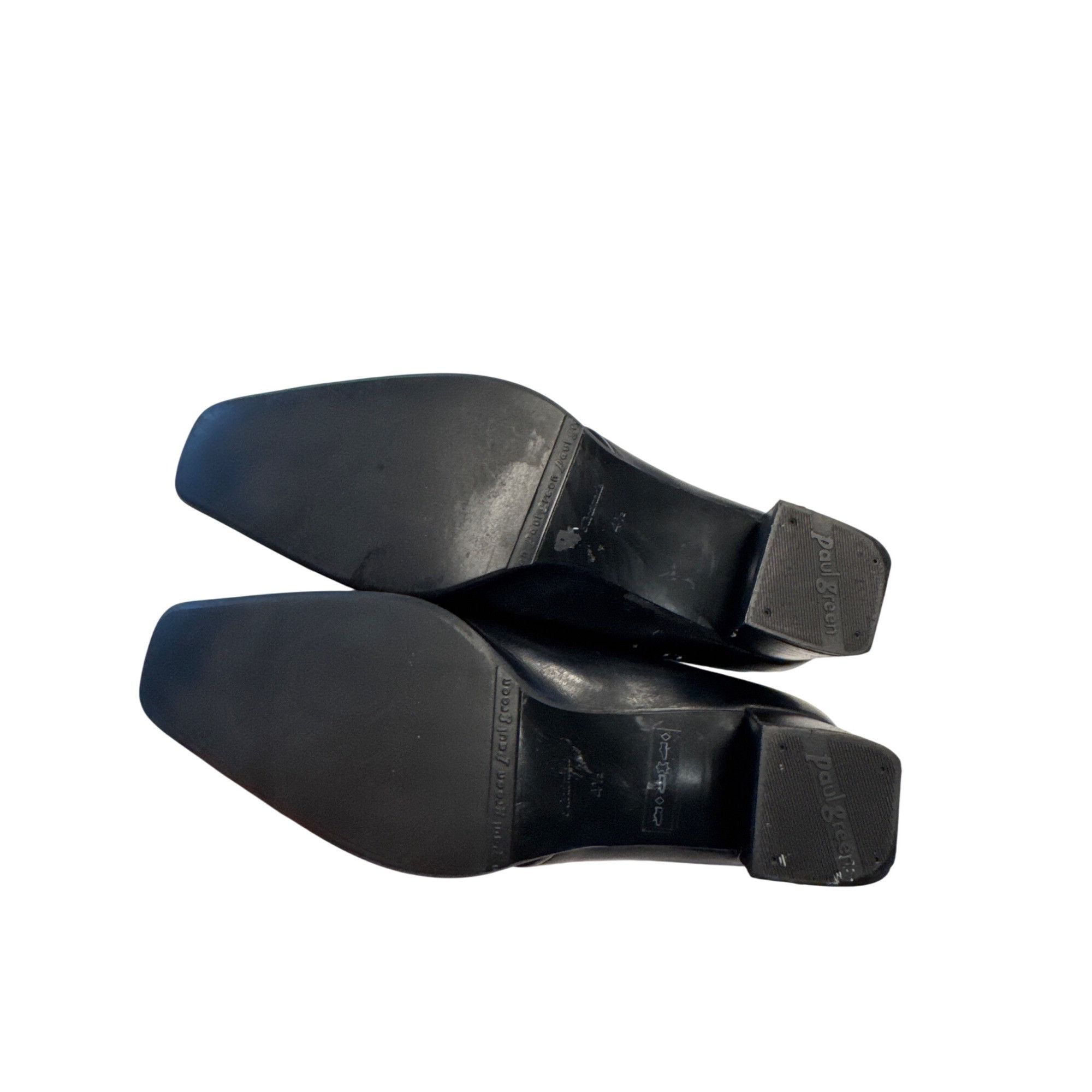 Other Paul Green Munchen womens black leather slip on heels size 4 Size US 4.5 / IT 34.5 - 6 Thumbnail