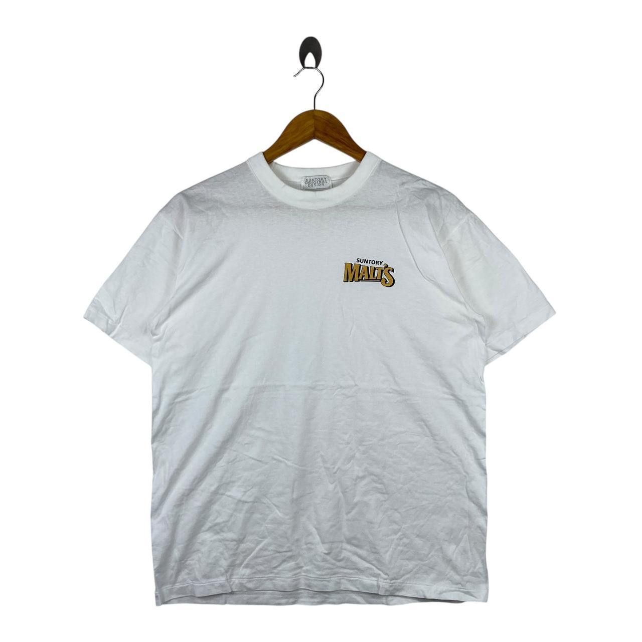 Vintage Vintage 90’ SUNTORY ORIGINAL DESIGN Malts Tee Shirt Size US M / EU 48-50 / 2 - 1 Thumbnail