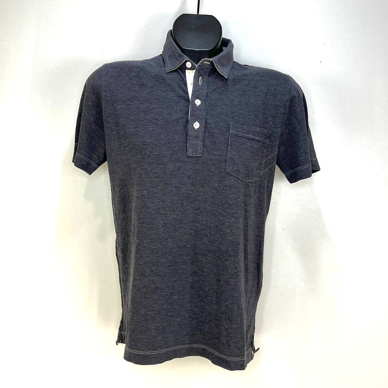 Billy Reid Billy Reid Stripe Pensacola Polo Shirt Blue Short Sleeve Size US M / EU 48-50 / 2 - 1 Thumbnail
