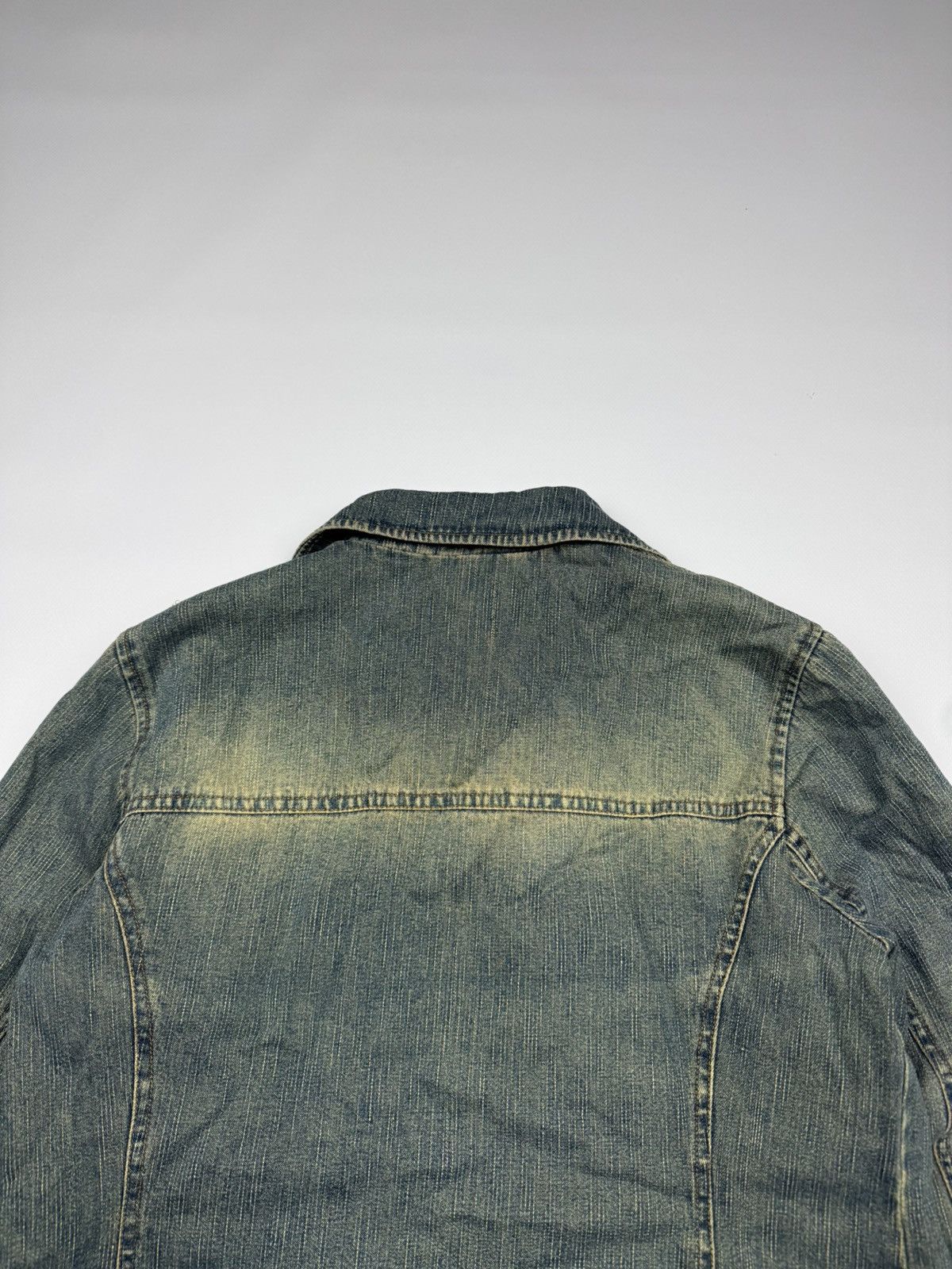 If Six Was Nine Vintage If Six Was Nine Disressed Washed Denim Jacket Size L / US 10 / IT 46 - 7 Thumbnail