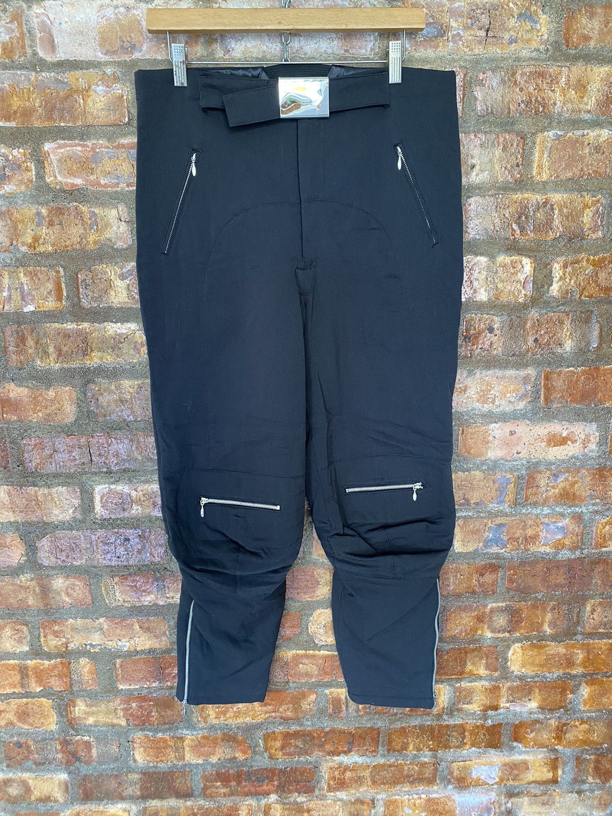 Jean Paul Gaultier AW03 JPG Homme Bondage padded Zipper rider pants Size US 34 / EU 50 - 2 Thumbnail