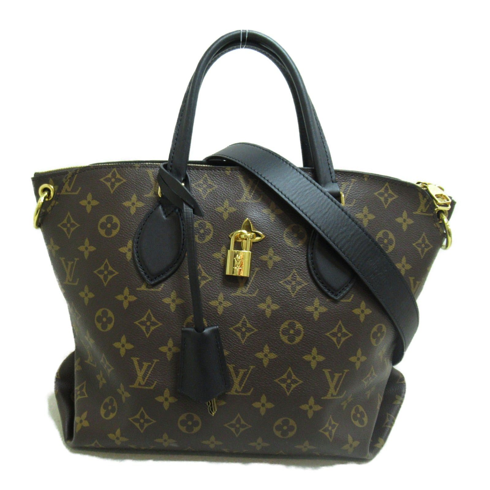 Louis Vuitton Louis Vuitton Flower Zip Tote Mm Shoulder Bag Coated Canvas Monogram Brown Noir Size ONE SIZE - 1 Thumbnail