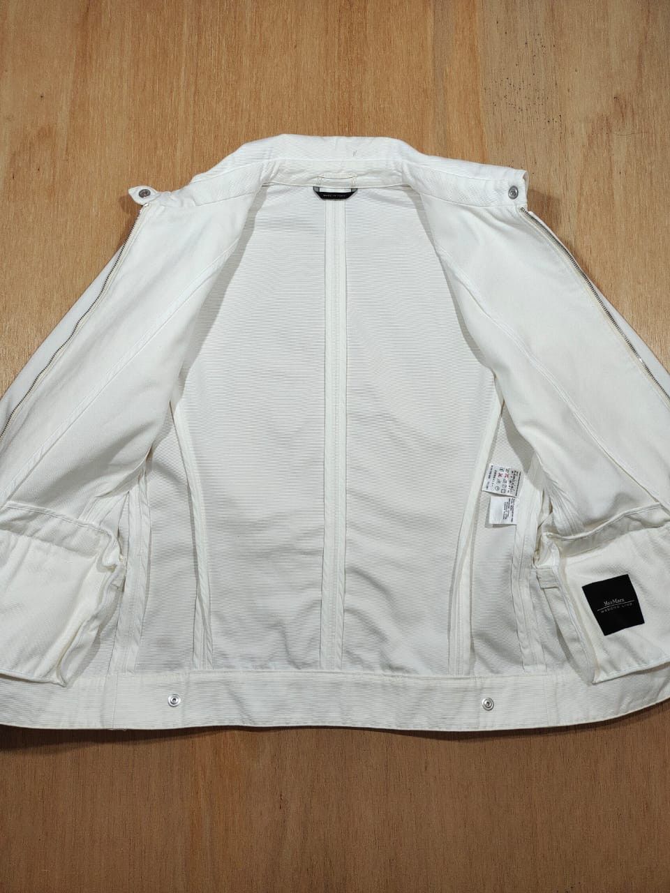 Max Mara MAX MARA WEEKEND LINE WHITE DENIM JACKET Size S / US 4 / IT 40 - 7 Thumbnail
