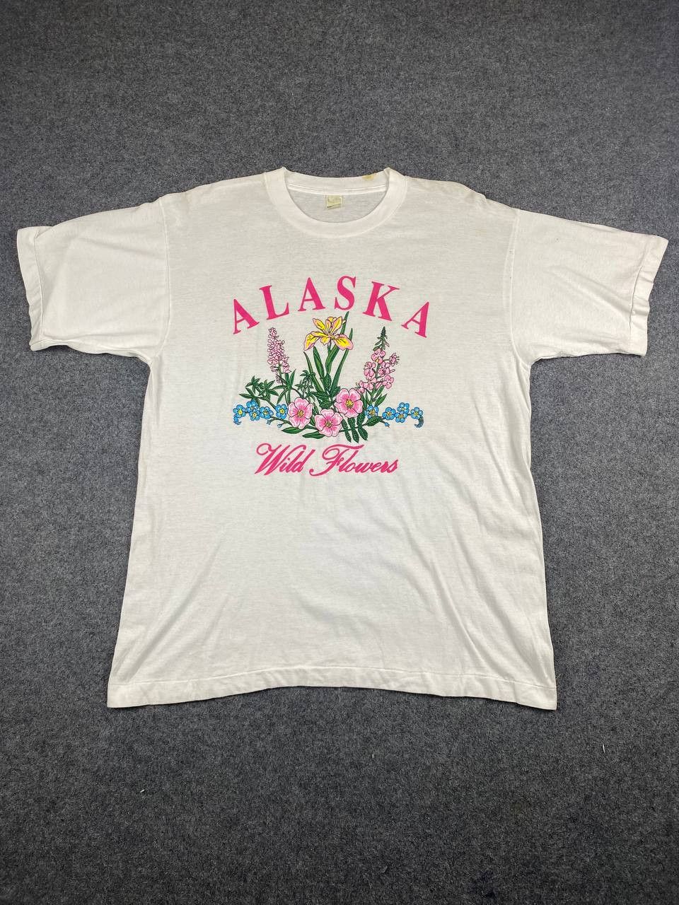 Vintage vintage alaska wild flower tee by screen star nice design Size US L / EU 52-54 / 3 - 1 Thumbnail