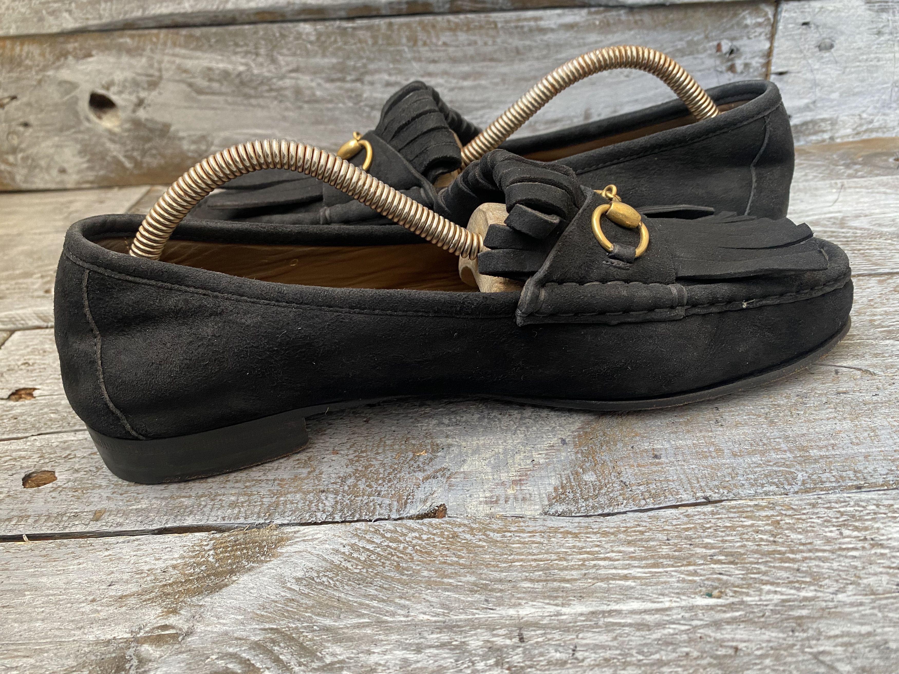 Designer × Gucci Gucci horsebit suede leather loafers sz 40 Size US 9.5 / IT 39.5 - 13 Thumbnail