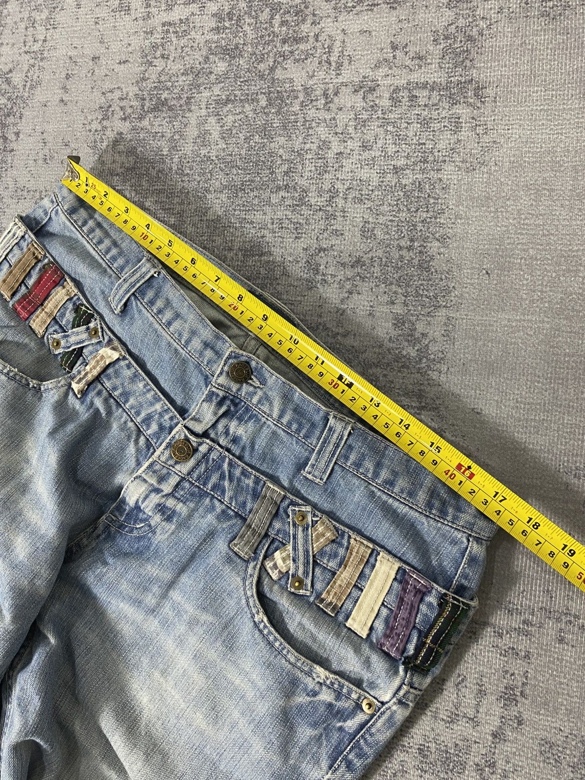 Japanese Brand double waist jeans japanese brand rageblue ifsx lgb Size US 34 / EU 50 - 7 Thumbnail