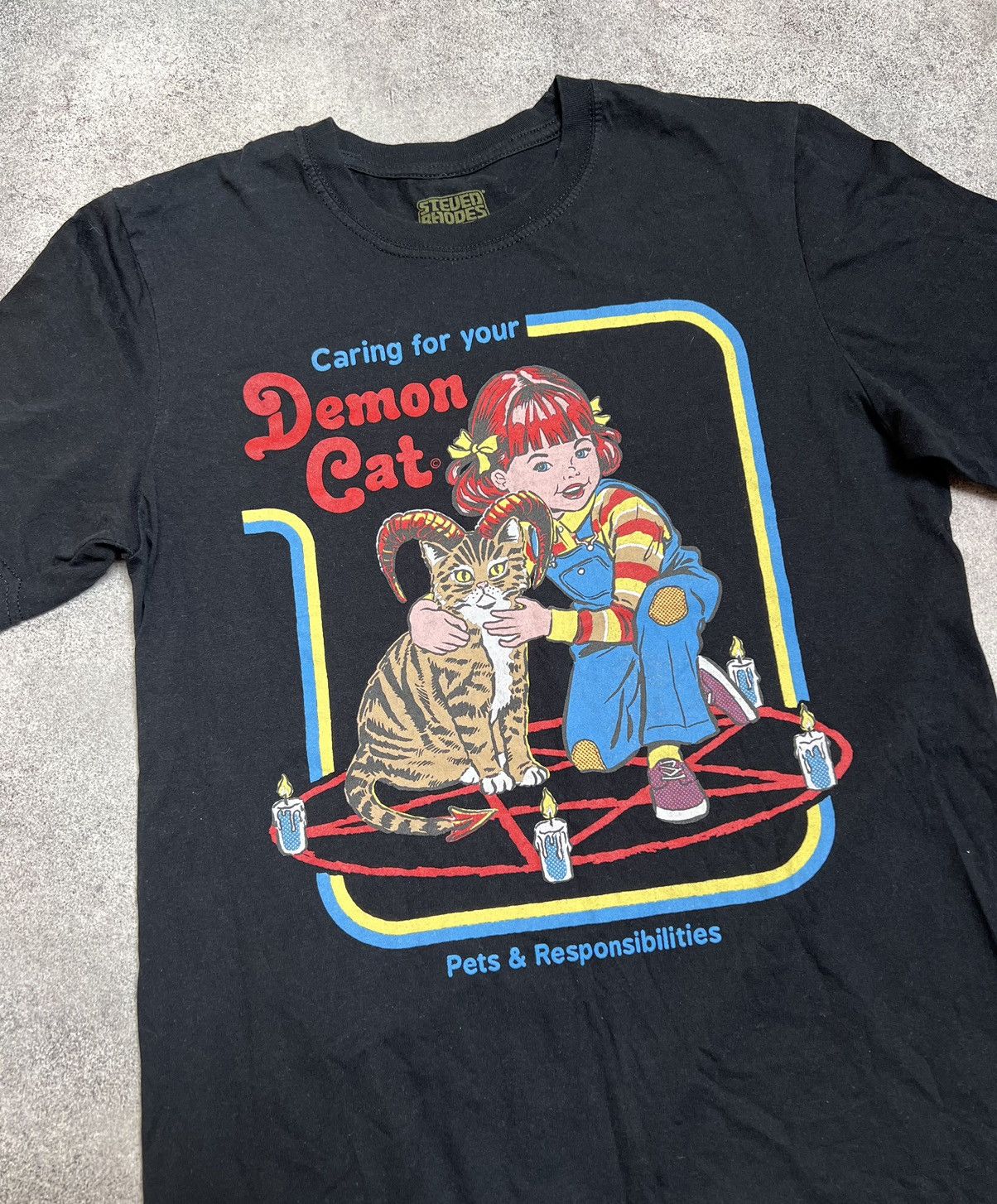 Vintage Demon Cat vintage t shirt Size US M / EU 48-50 / 2 - 1 Thumbnail
