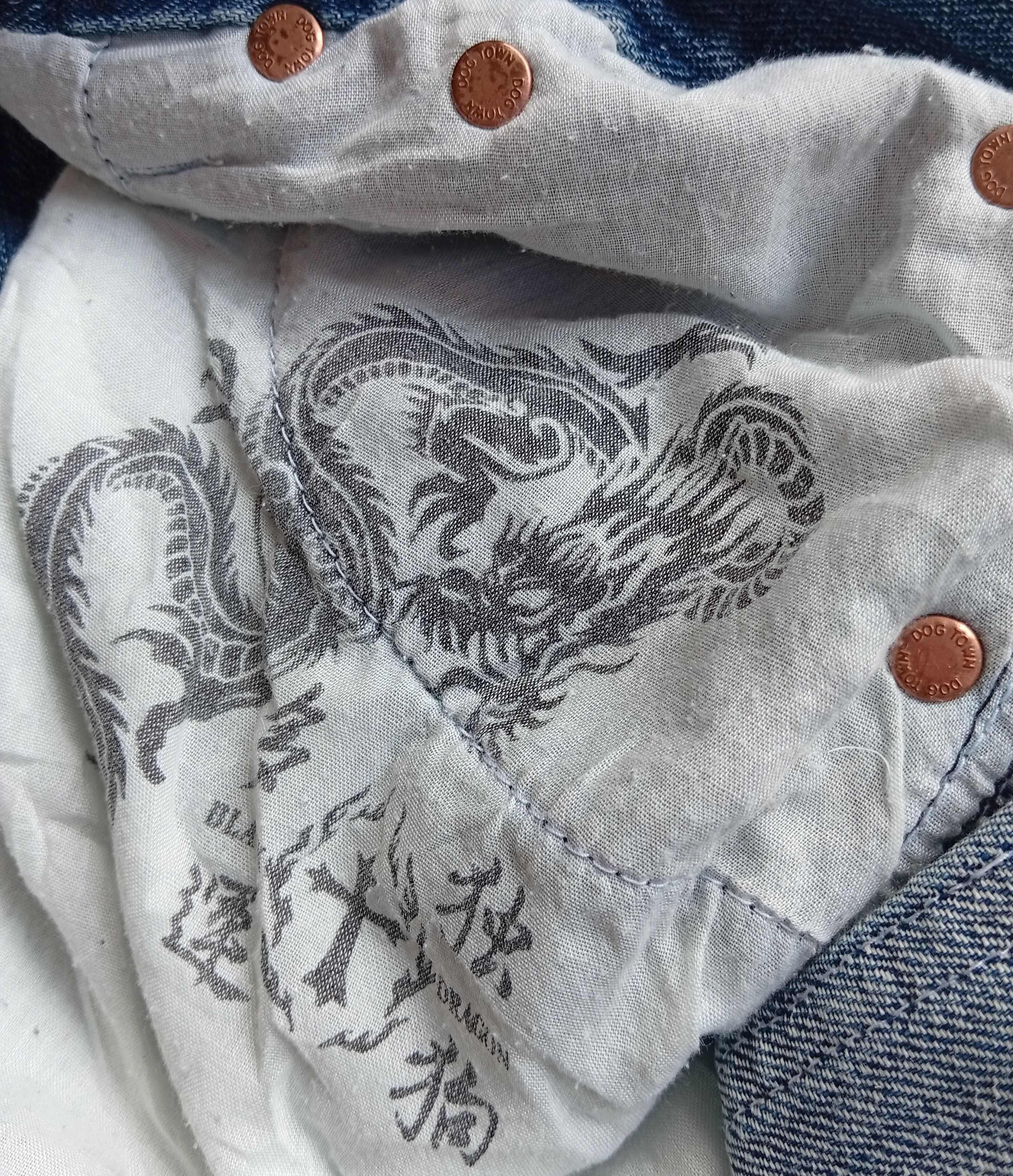 Dogtown Dogtown black dragon embroidered eagle baggy jeans Size US 31 - 12 Thumbnail