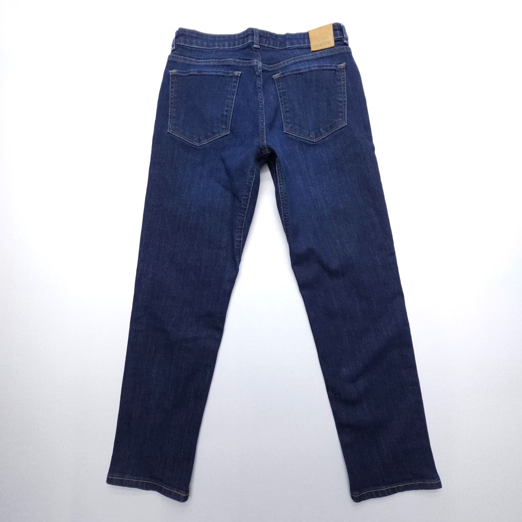 DUER DU/ER Jeans Slim Straight Denim Dark Stone 28 x 28 Women City Nature Moon 5-Pocket Stretch Mid Rise VINTAGE: No Size 28" / US 6 / IT 42 - 2 Thumbnail