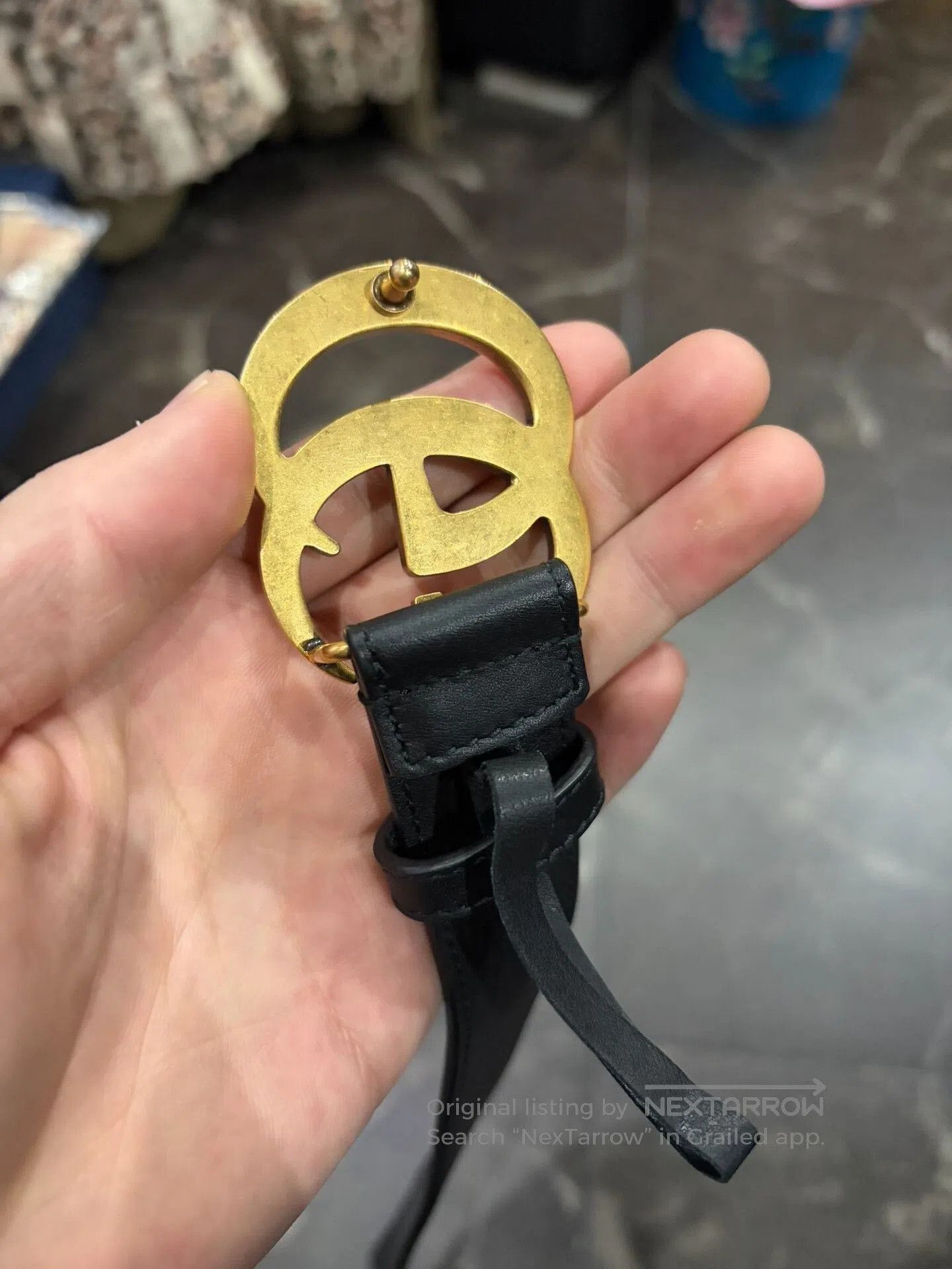 Gucci Gucci GG Marmont Leather Belt. Size ONE SIZE - 4 Thumbnail