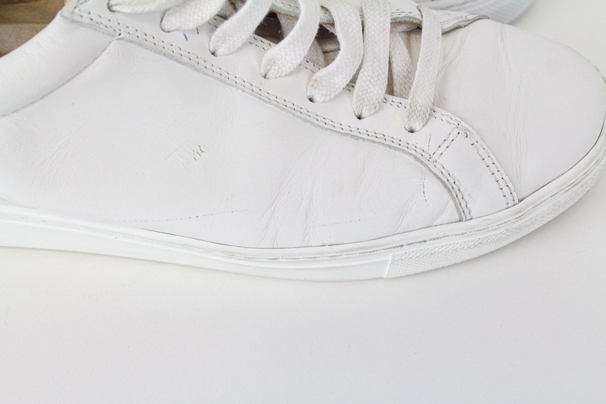 Suitsupply EU40 White Leather Low-Top Sneakers 73723 Size US 7 / EU 40 - 11 Thumbnail
