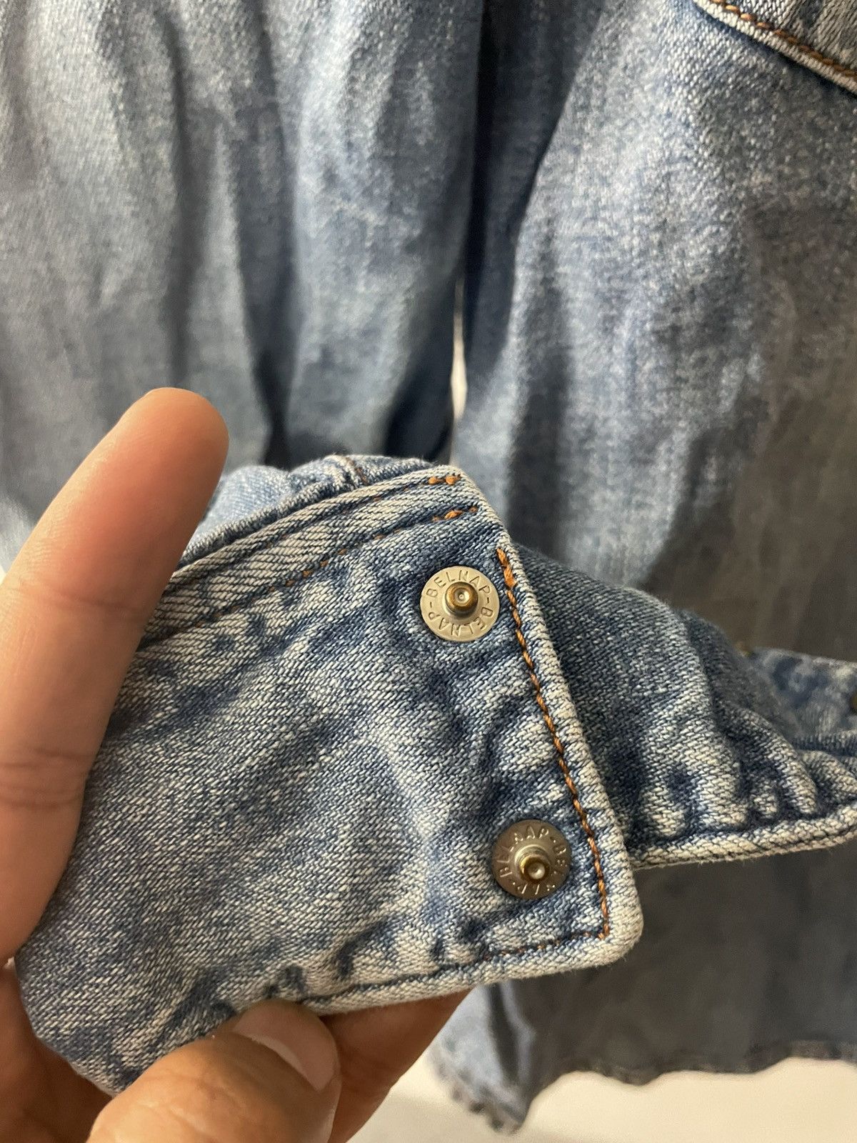 Blue Blue Japan × Japanese Brand Blue Blue Japan Stone Western Snap Button L/S Shirt Size US S / EU 44-46 / 1 - 11 Thumbnail