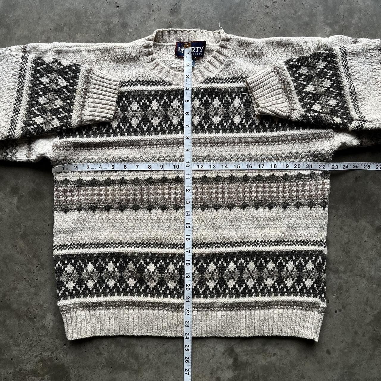 Other Men's White/Gray Pattern Knit Sweater Size US L / EU 52-54 / 3 - 3 Thumbnail