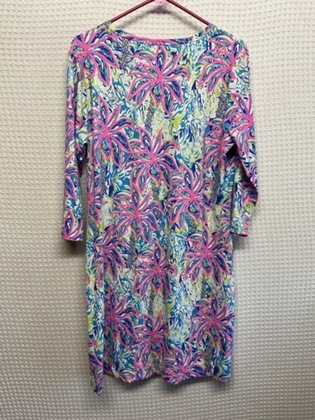 Other Lulu B Palm Tropical UPF 50+ Beach Midi Sheath Dress Women L Size L / US 10 / IT 46 - 6 Thumbnail