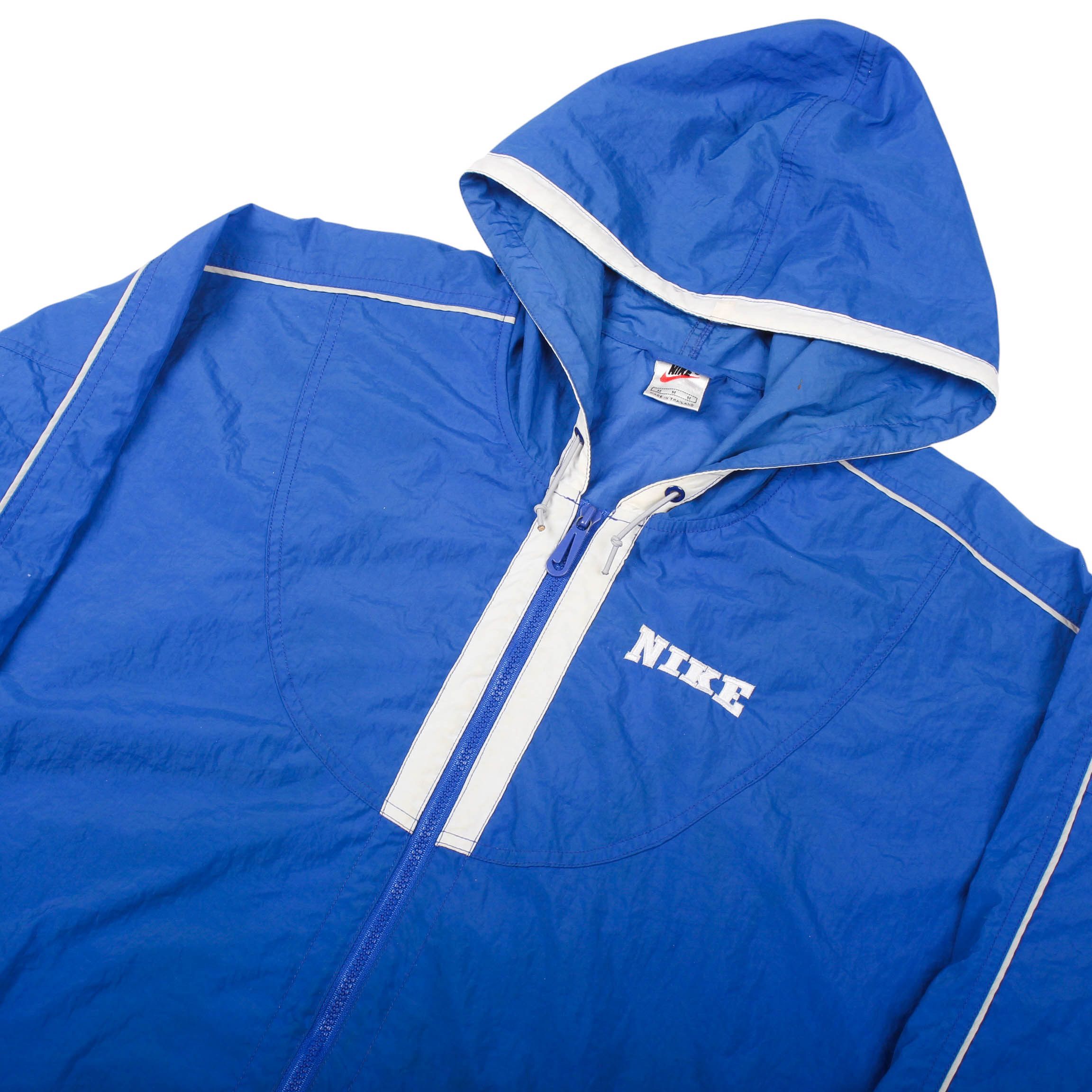 Nike Vintage Nike Windbreaker Big Swoosh Blue 90s Size US M / EU 48-50 / 2 - 3 Thumbnail